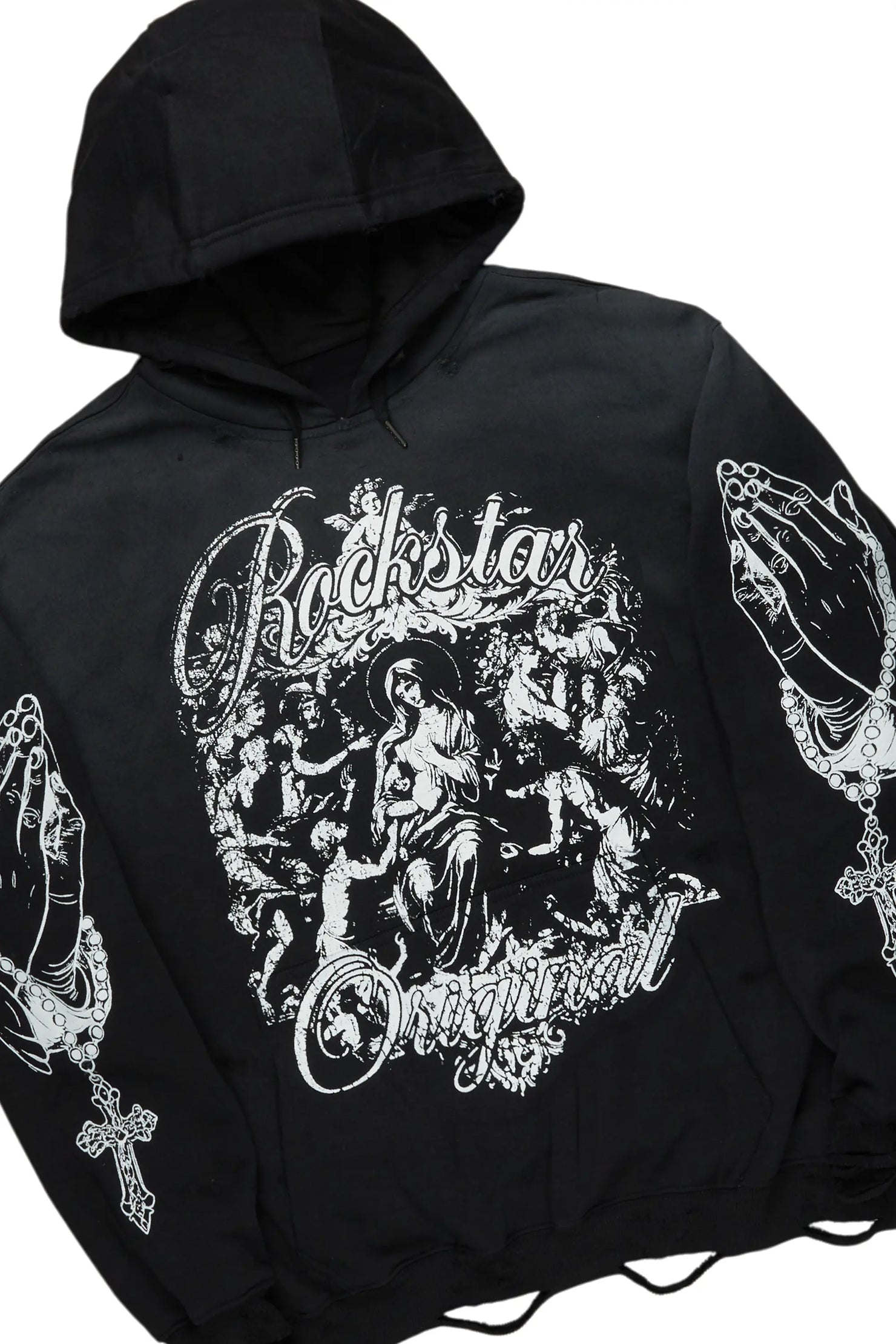 Vamp Black Hoodie & Yuri Nylon Pant Set