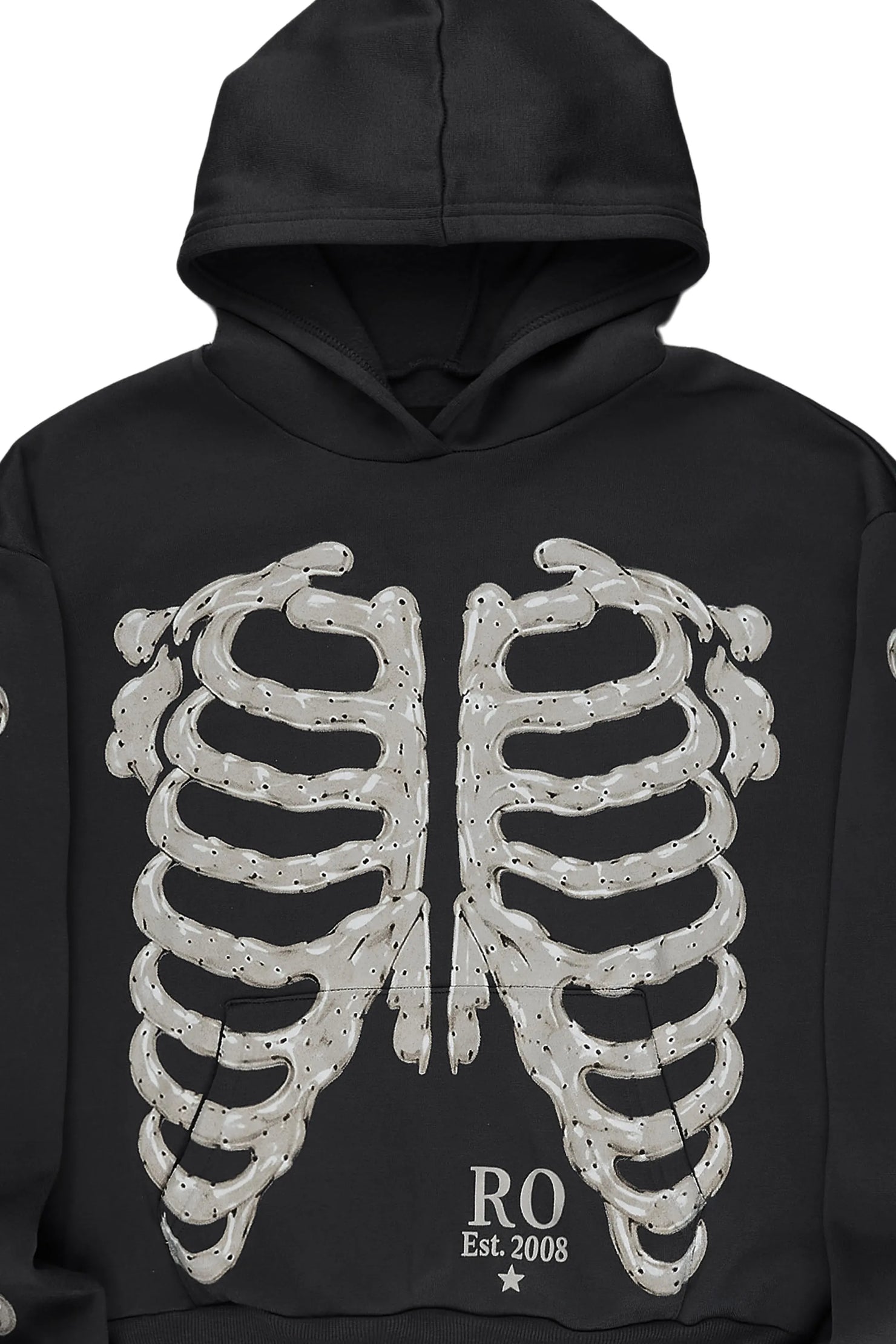 Boys Misrev Toddler Black/White Graphic Hoodie