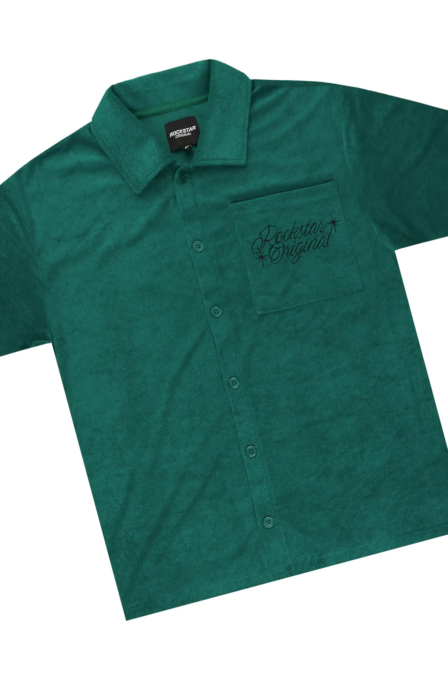 Hirsh Mint Button Down Shirt/Short Set