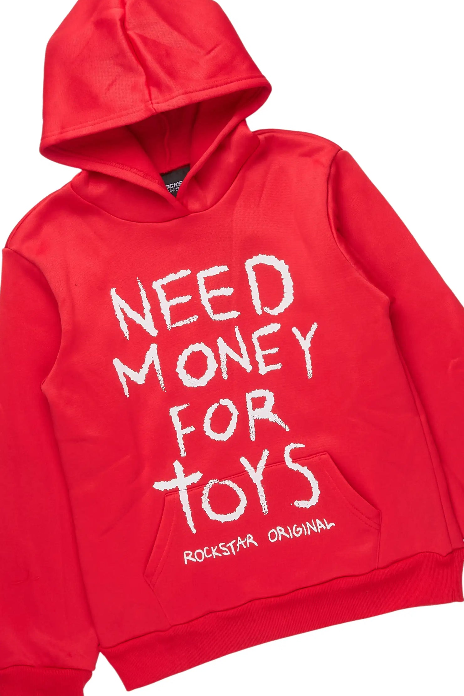 Boys M4 Toys Red Hoodie Stacked Track Set