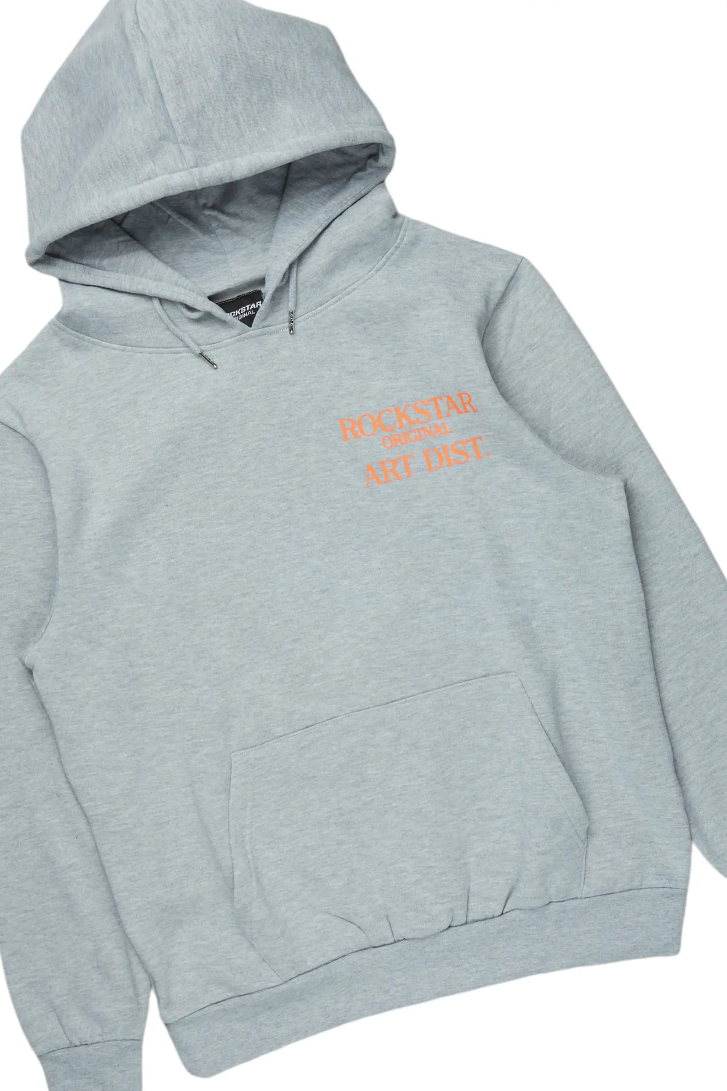 Briggs Heather Grey Hoodie/Super Stacked Flare Track Set
