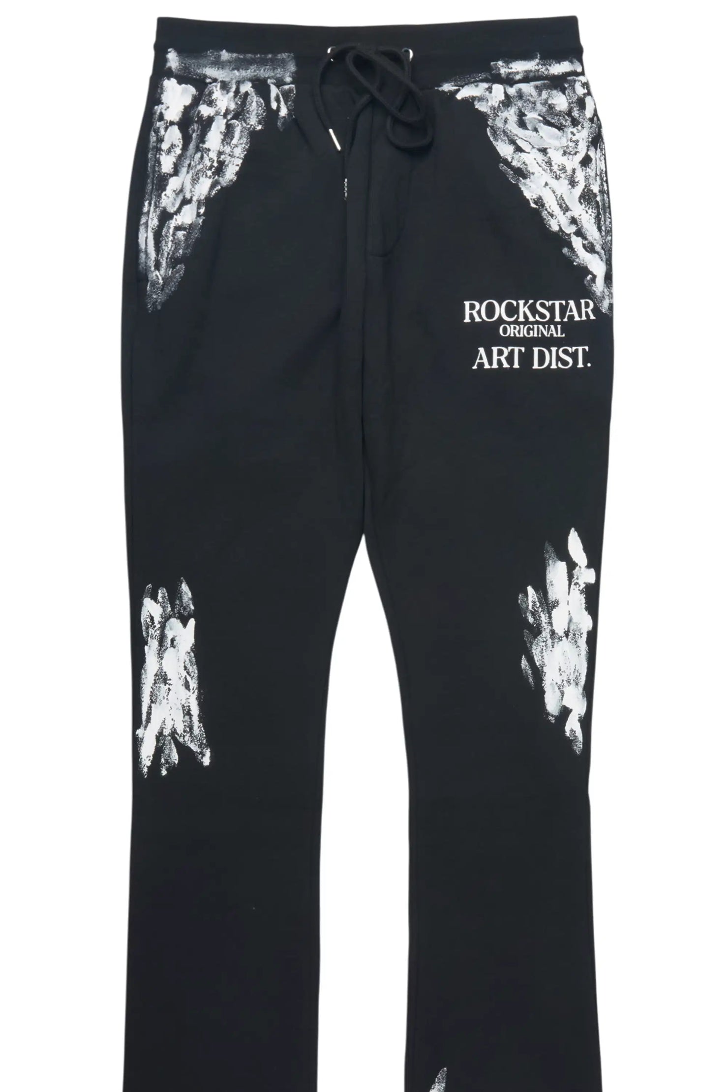 Filip Black Super Stacked Track Pant