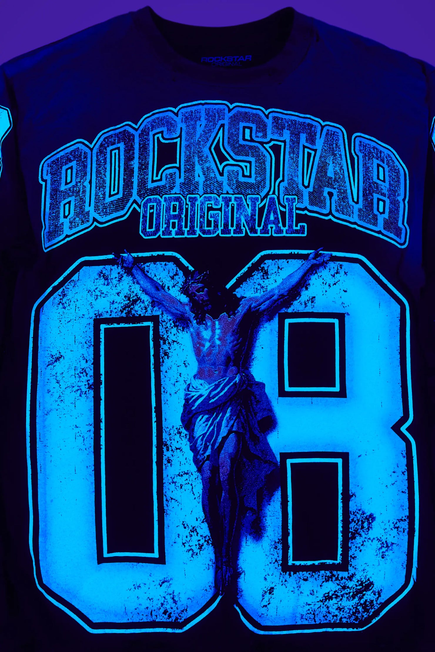 Fields Black/Blue Double Layer Long Sleeve Graphic T-Shirt