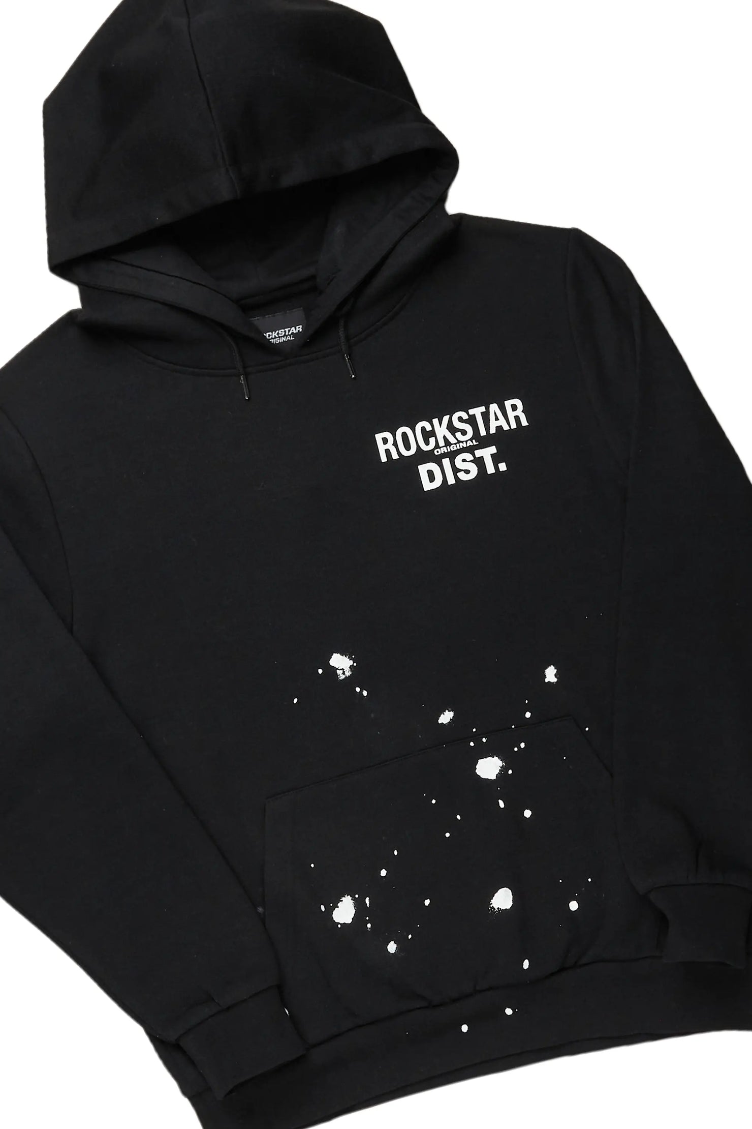 Raffer Black Hoodie/Stacked Flare Track Set