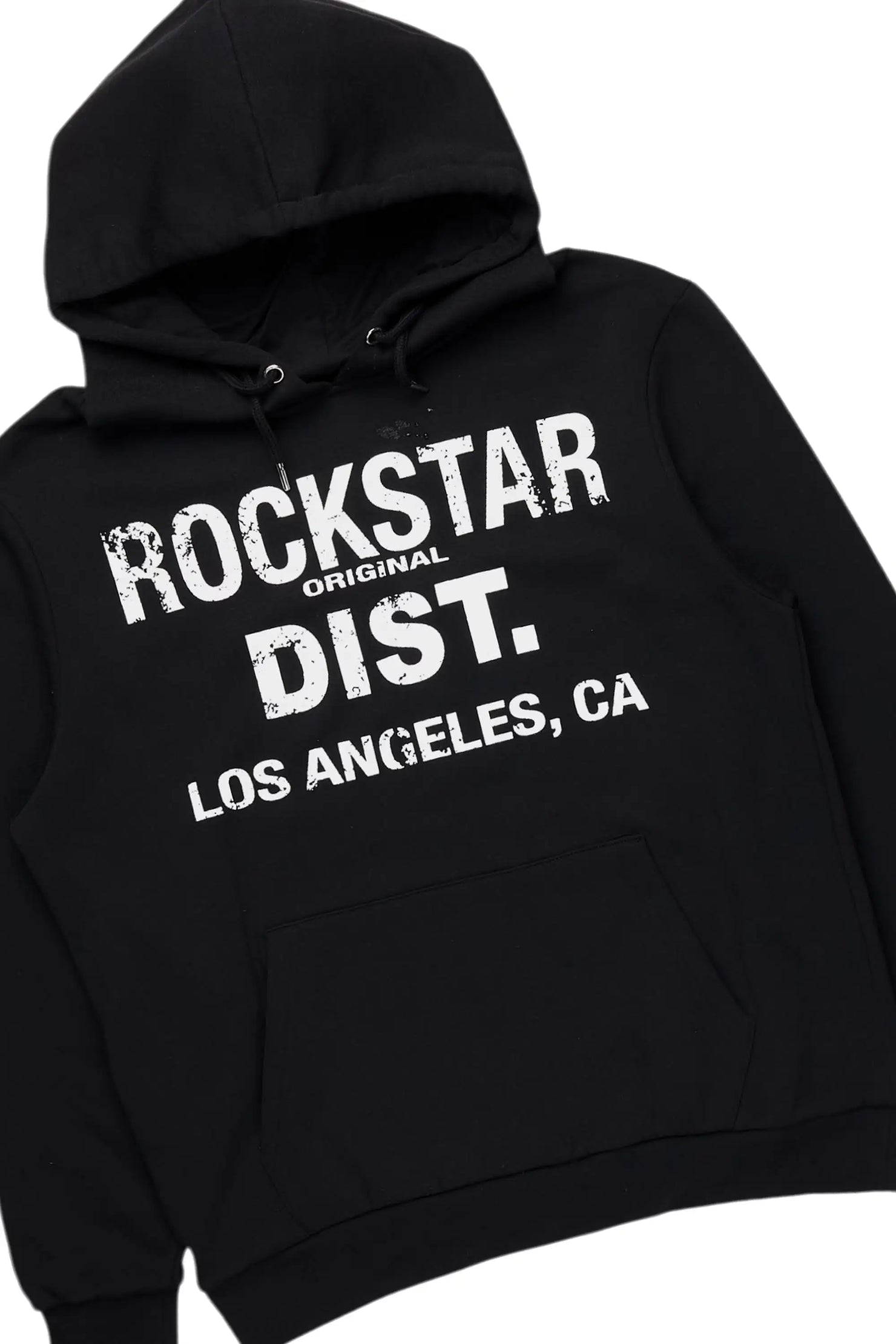 Boys Lake Black Hoodie & Starlane Black Stacked Flare Jean Set