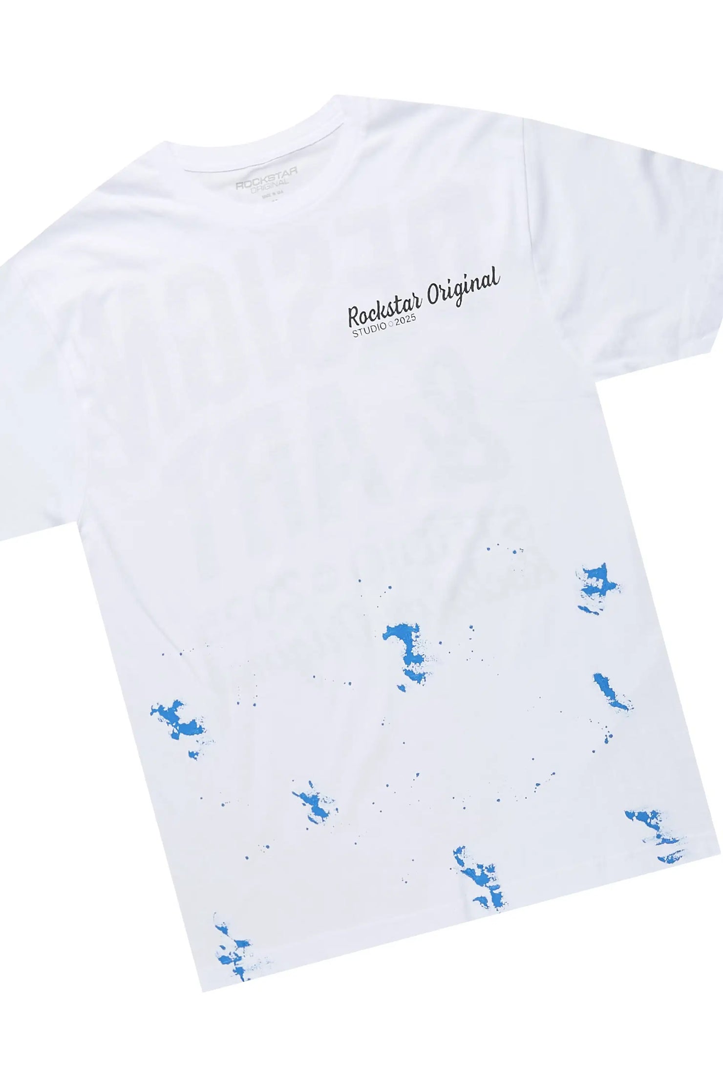 Damone White/Royal Blue T-Shirt/Super Stacked Track Set