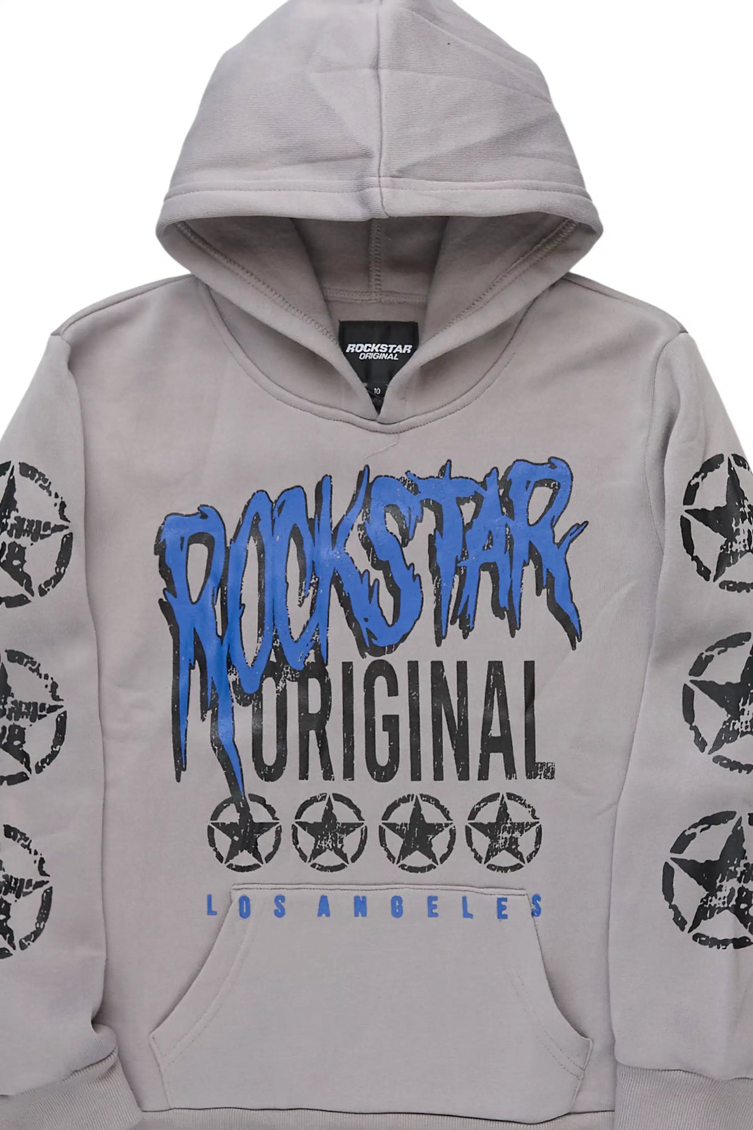 Boys Wizzurd Heather Grey Graphic Hoodie