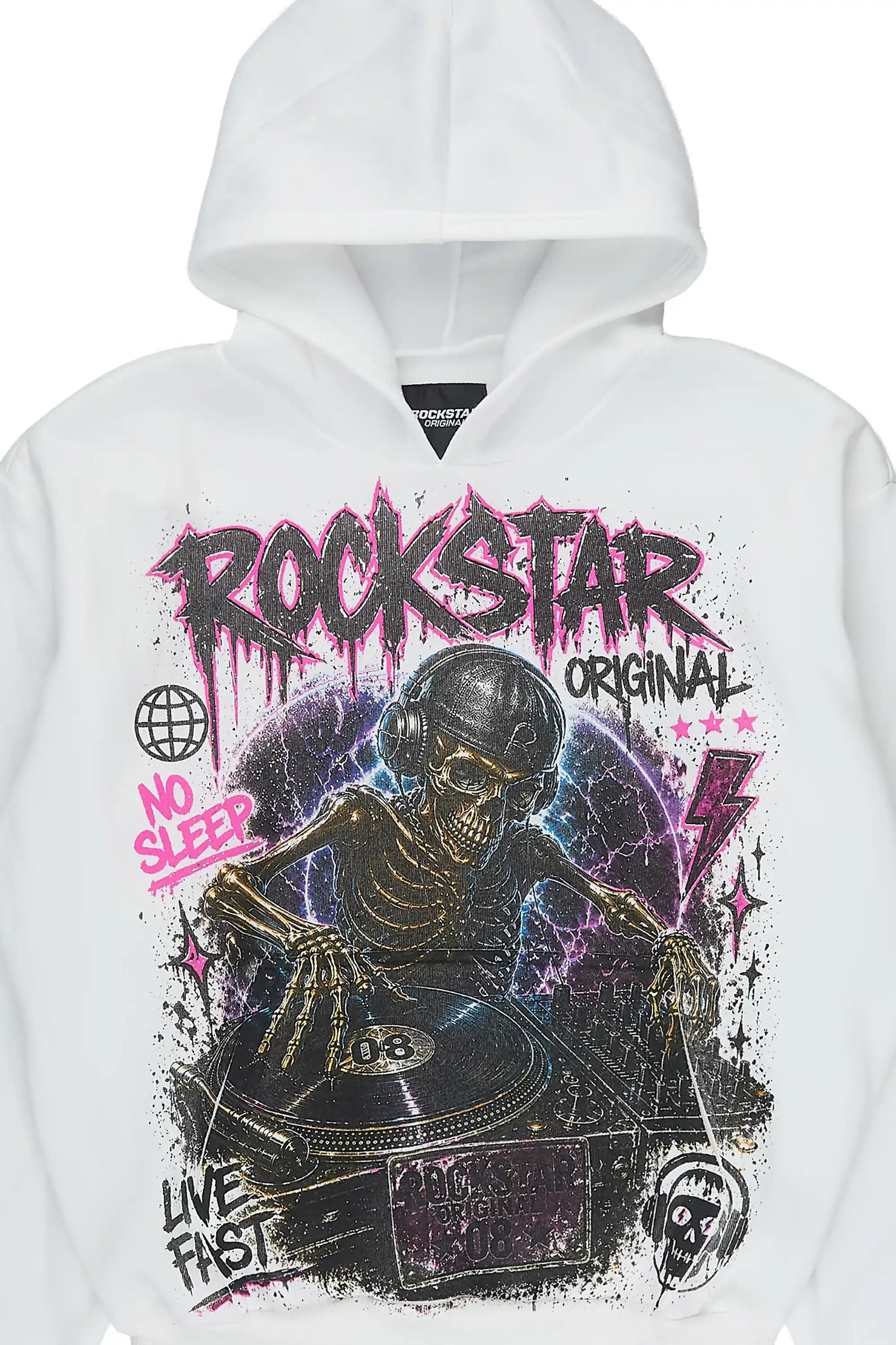 Boys Lance White Graphic Hoodie