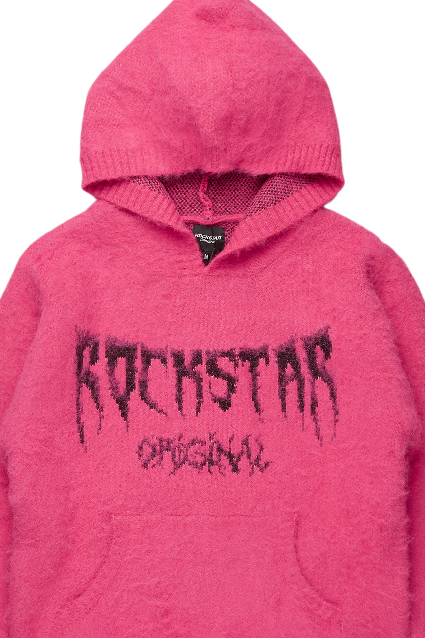Andros Pink Graphic Knitted Hoodie