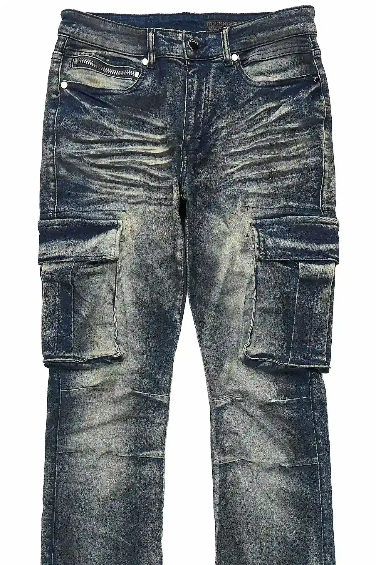 Cruz Dark Blue Stacked Fit Jean