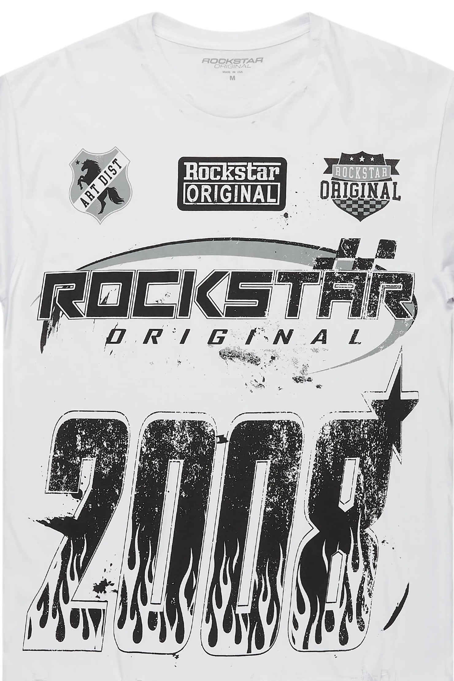 Amos White Graphic T-Shirt