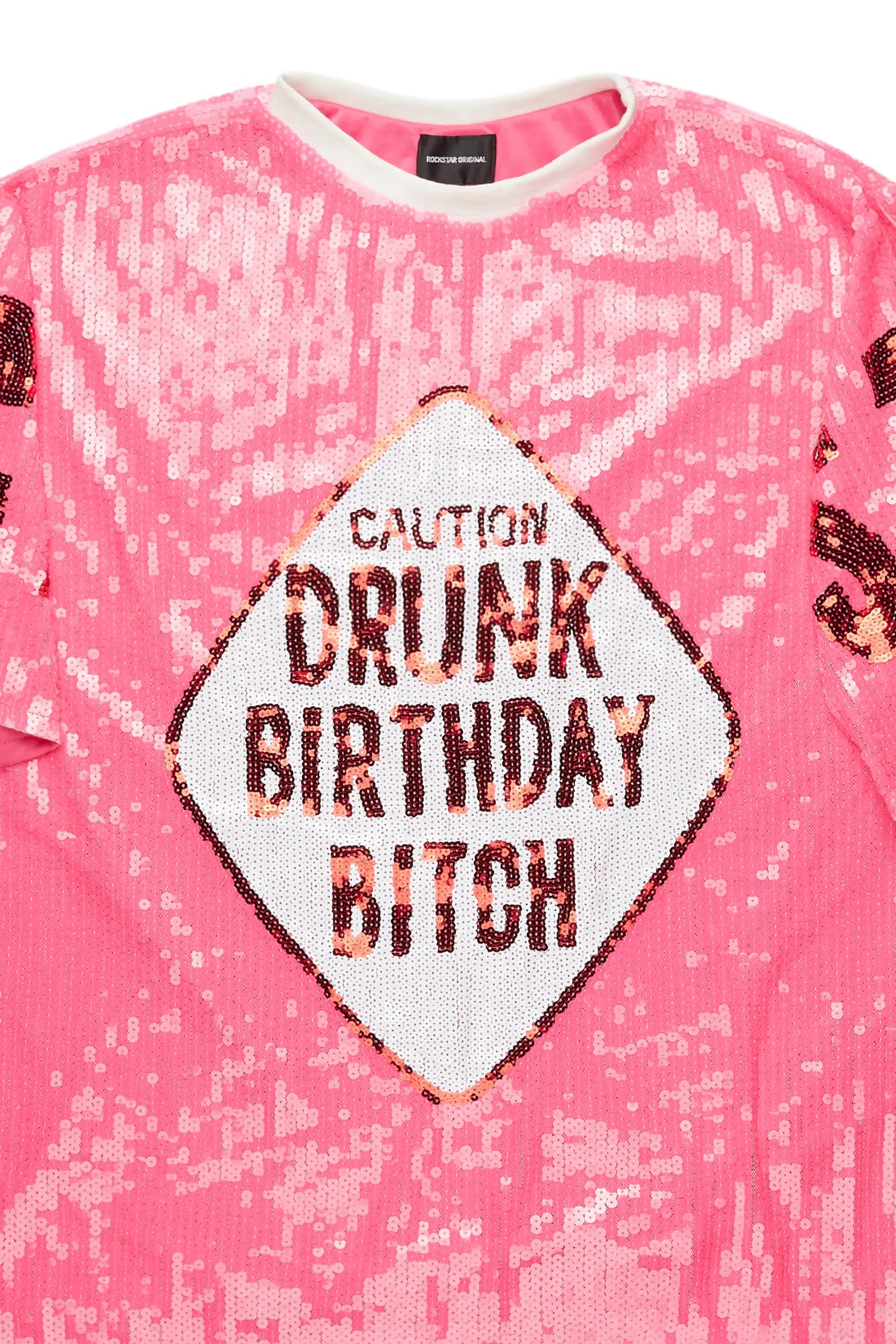 Birthday Bitch Pink Sequin Mini Dress