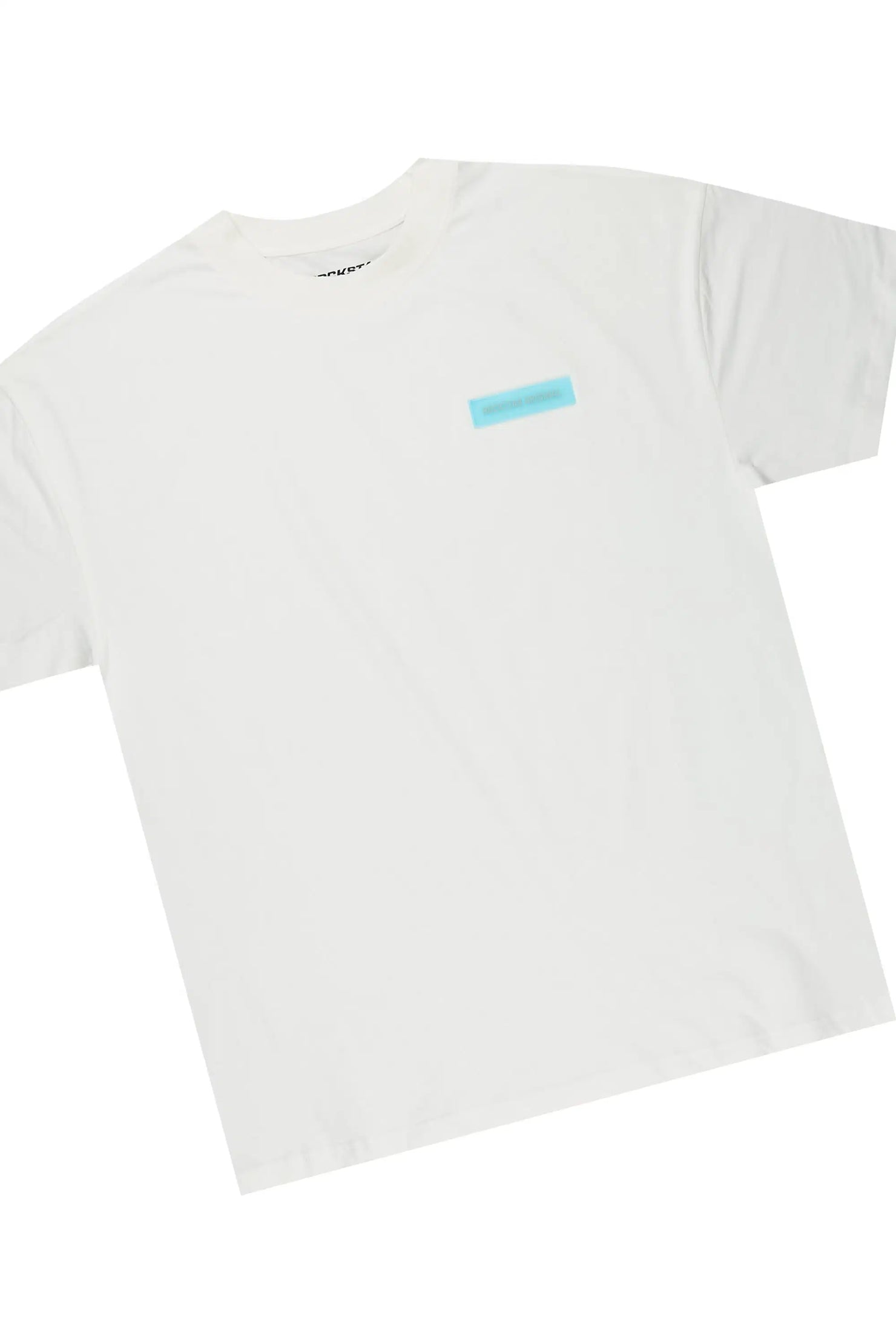 Zayn White/Mint/Blue Graphic Short Set