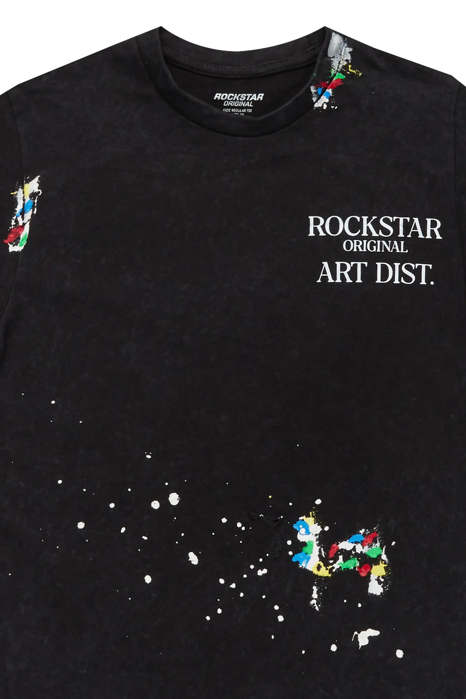 Boys Palmer Vintage Black Graphic T-Shirt