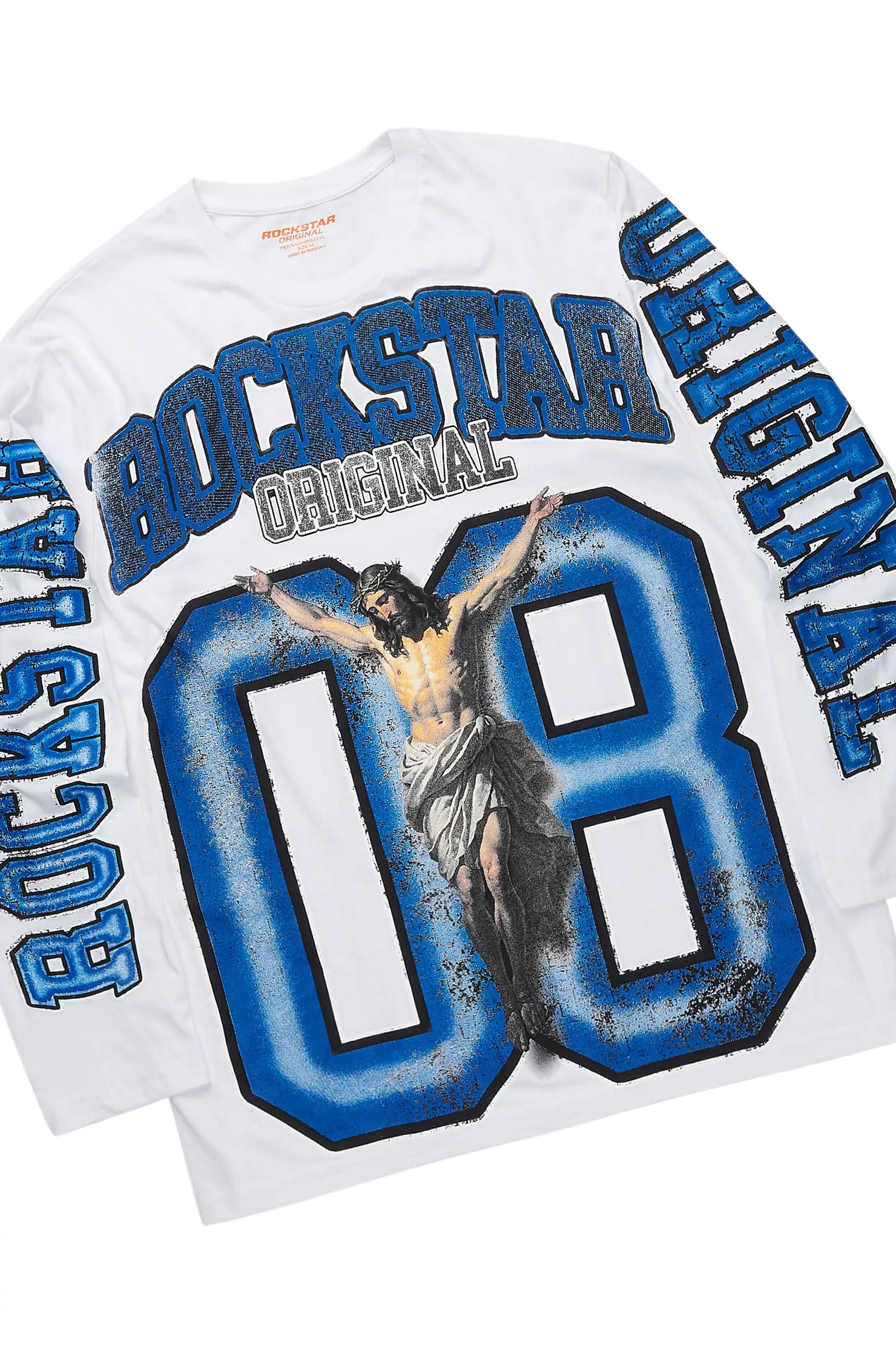 Fields White/Royal Long Sleeve T-Shirt/Baggy Pant Set