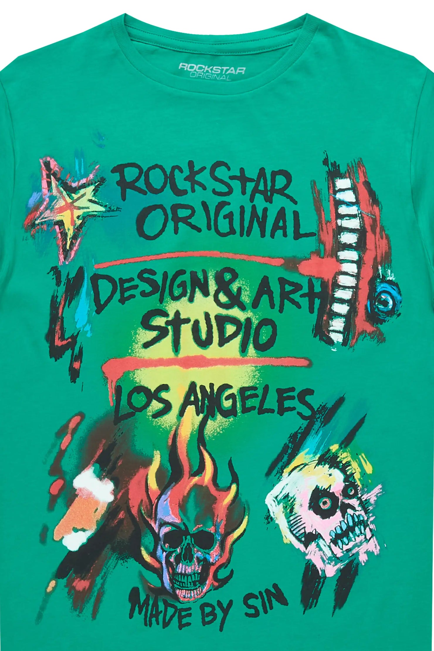 Boys Soweto Green Graphic T-Shirt