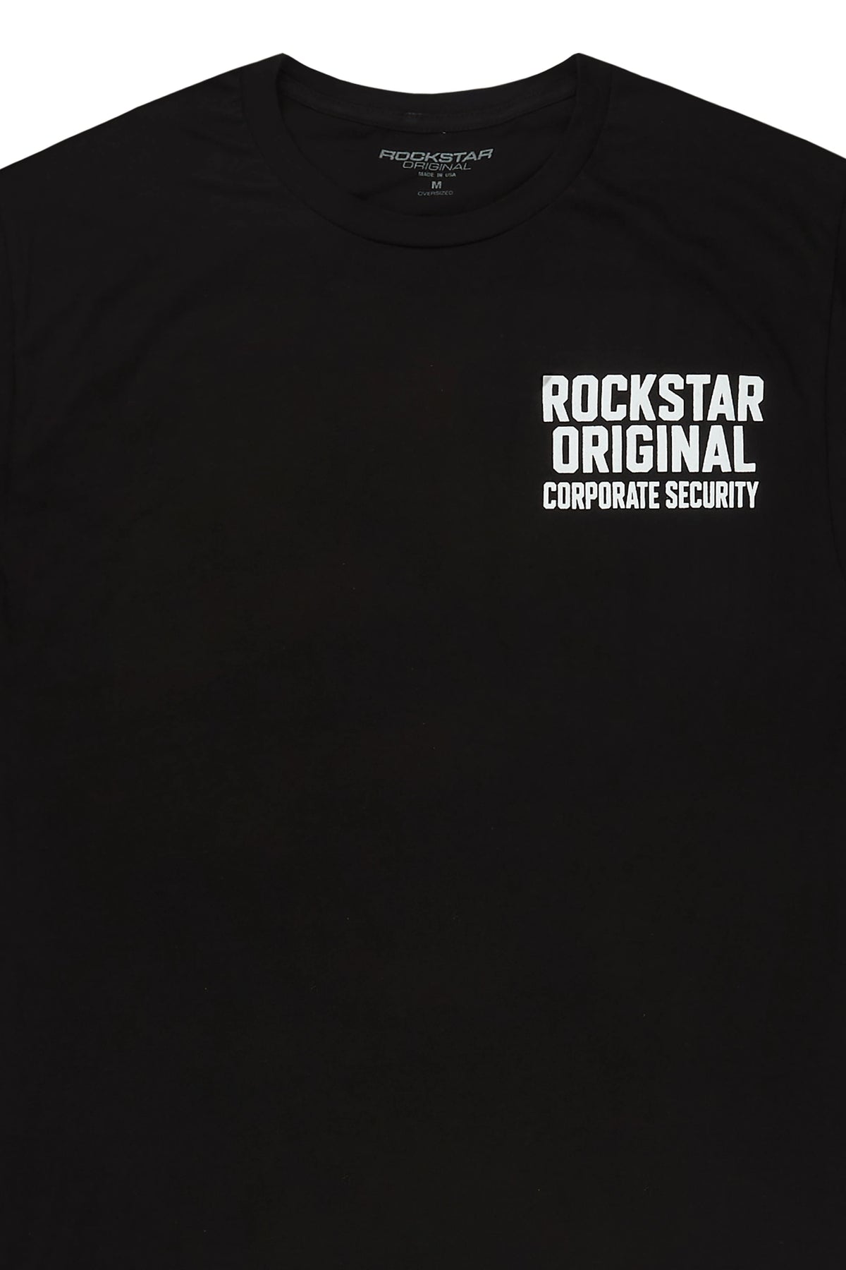 Security Black Oversized Graphic T-Shirt