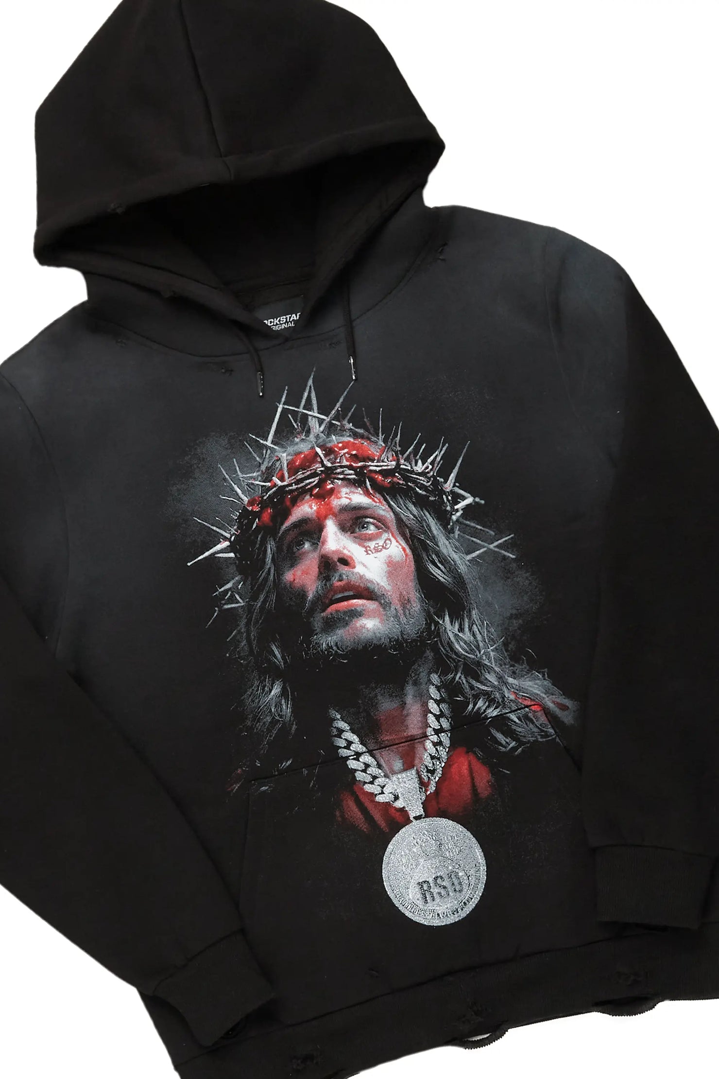 Amina Black Hoodie/Stacked Flare Jean Bundle