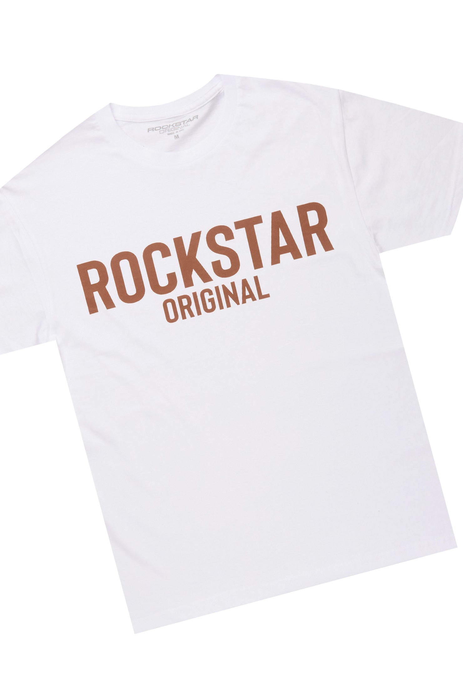 Sana White/Brown T-Shirt Short Set