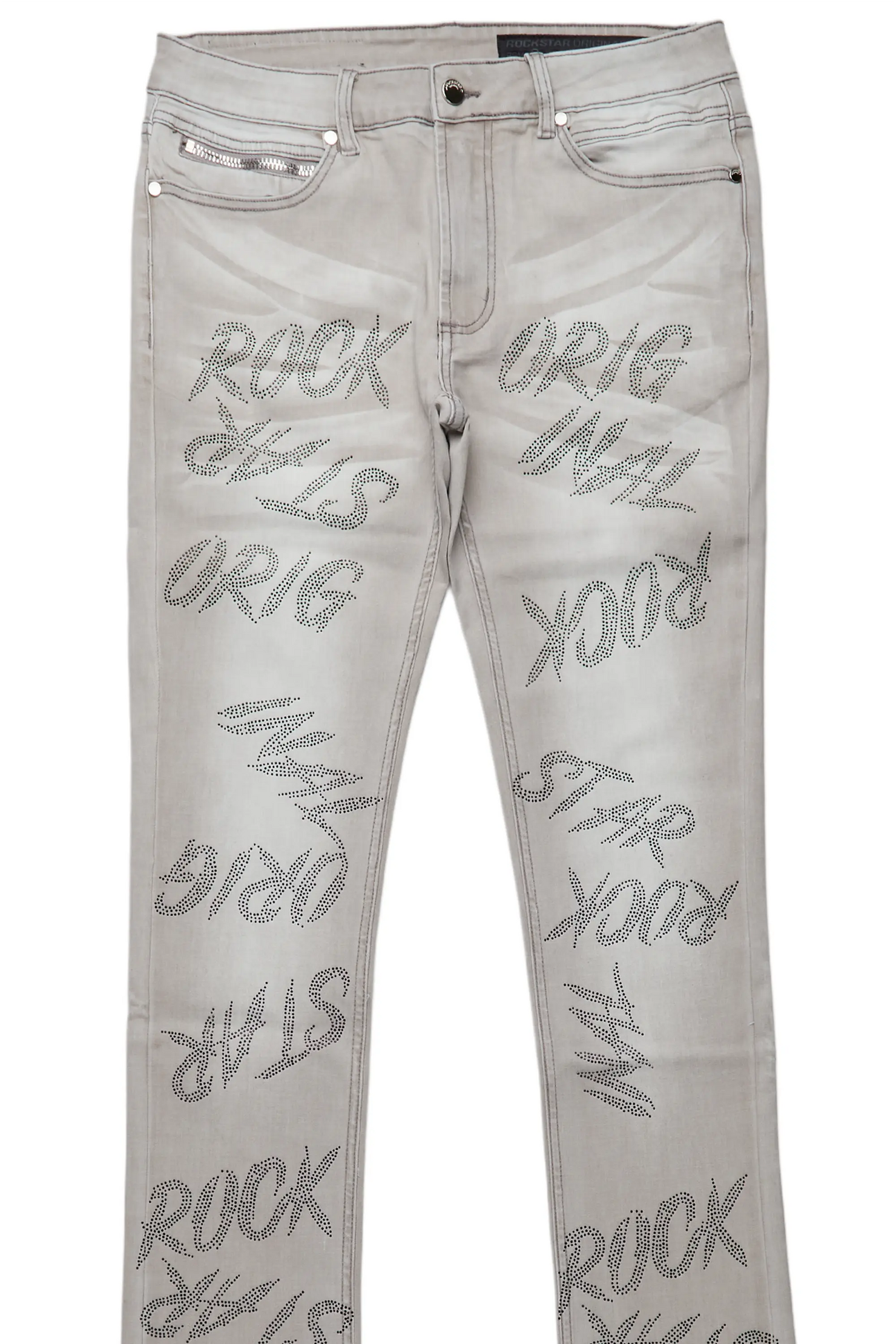 Cato Grey Super Stacked Flare Jean
