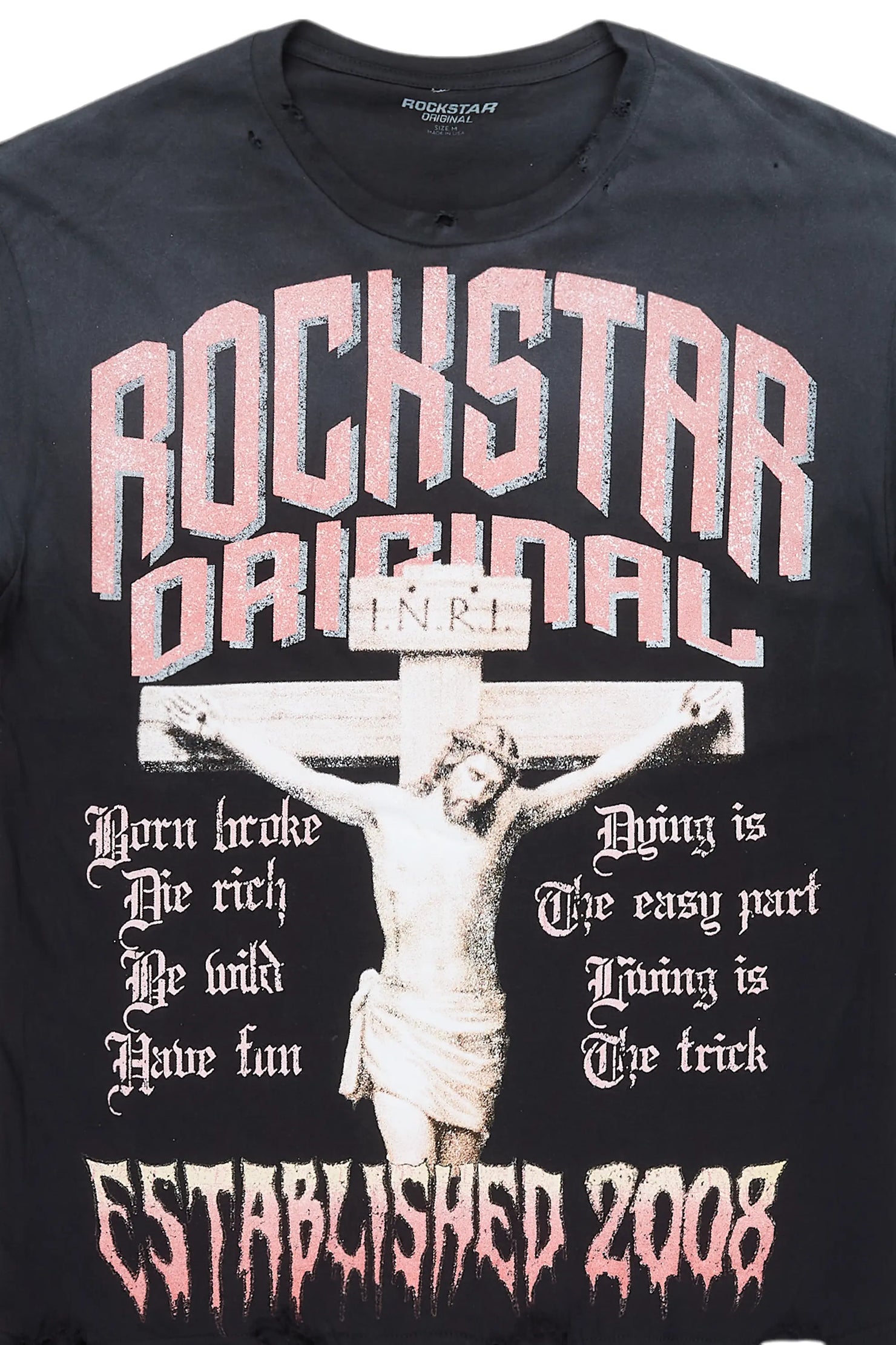 Awready Black Oversized Graphic T-Shirt