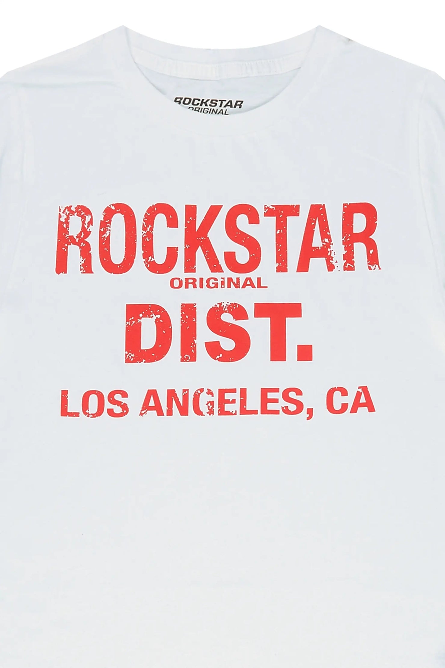 Girls Janny White/Red Graphic T-Shirt