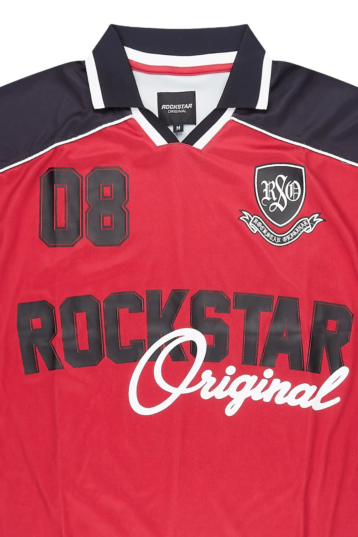 Roche Red World Soccer Inspired Graphic Jersey