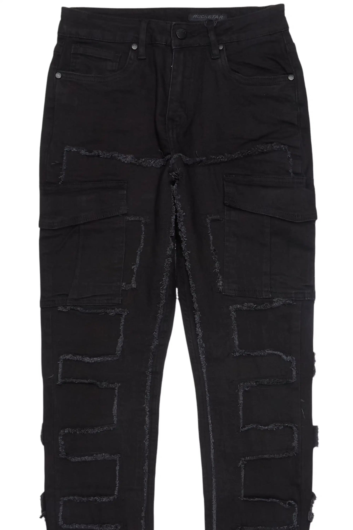 Jamiala Black Cargo Skinny Jean