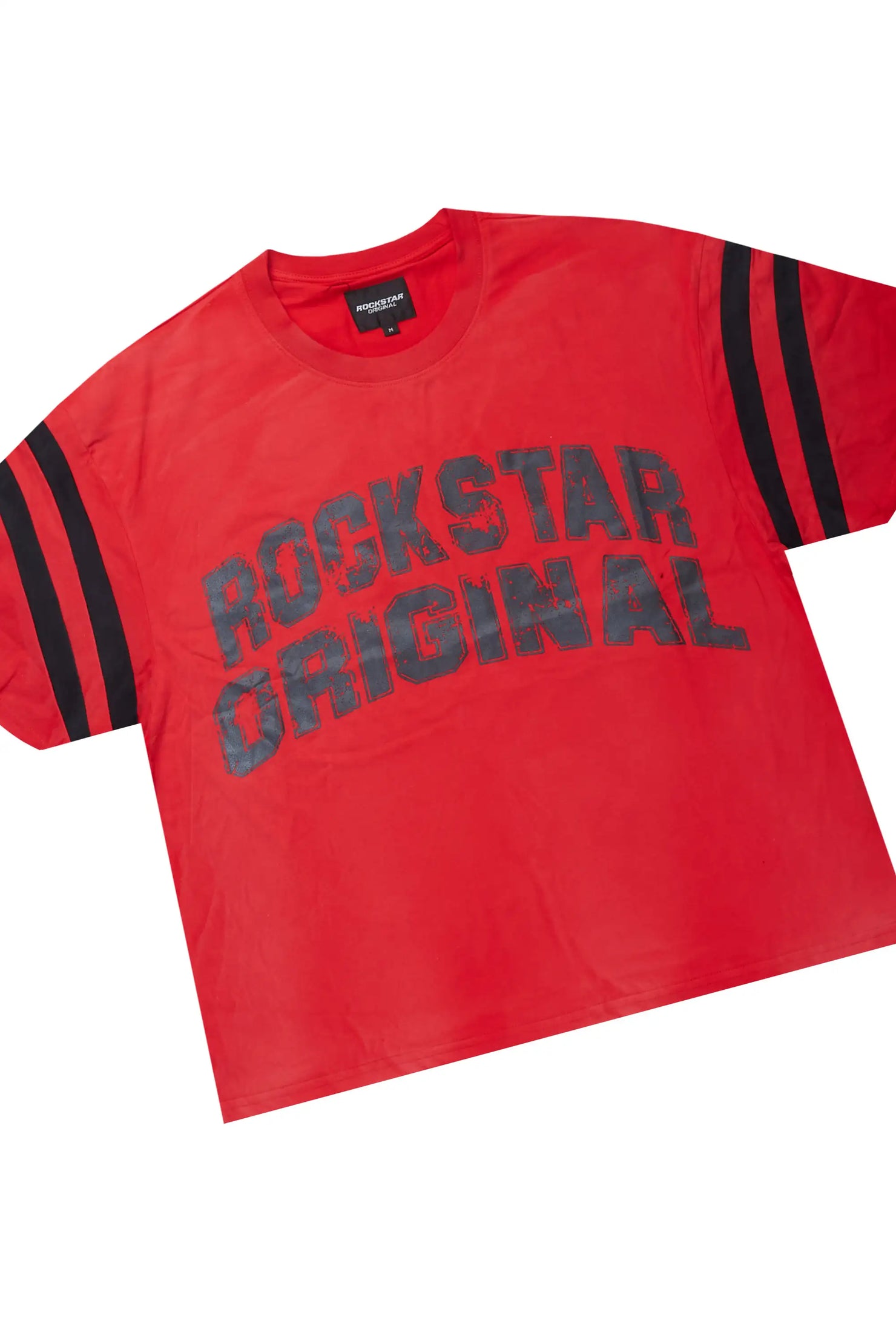 Tumo Red Crop Boxy Tee Short Set
