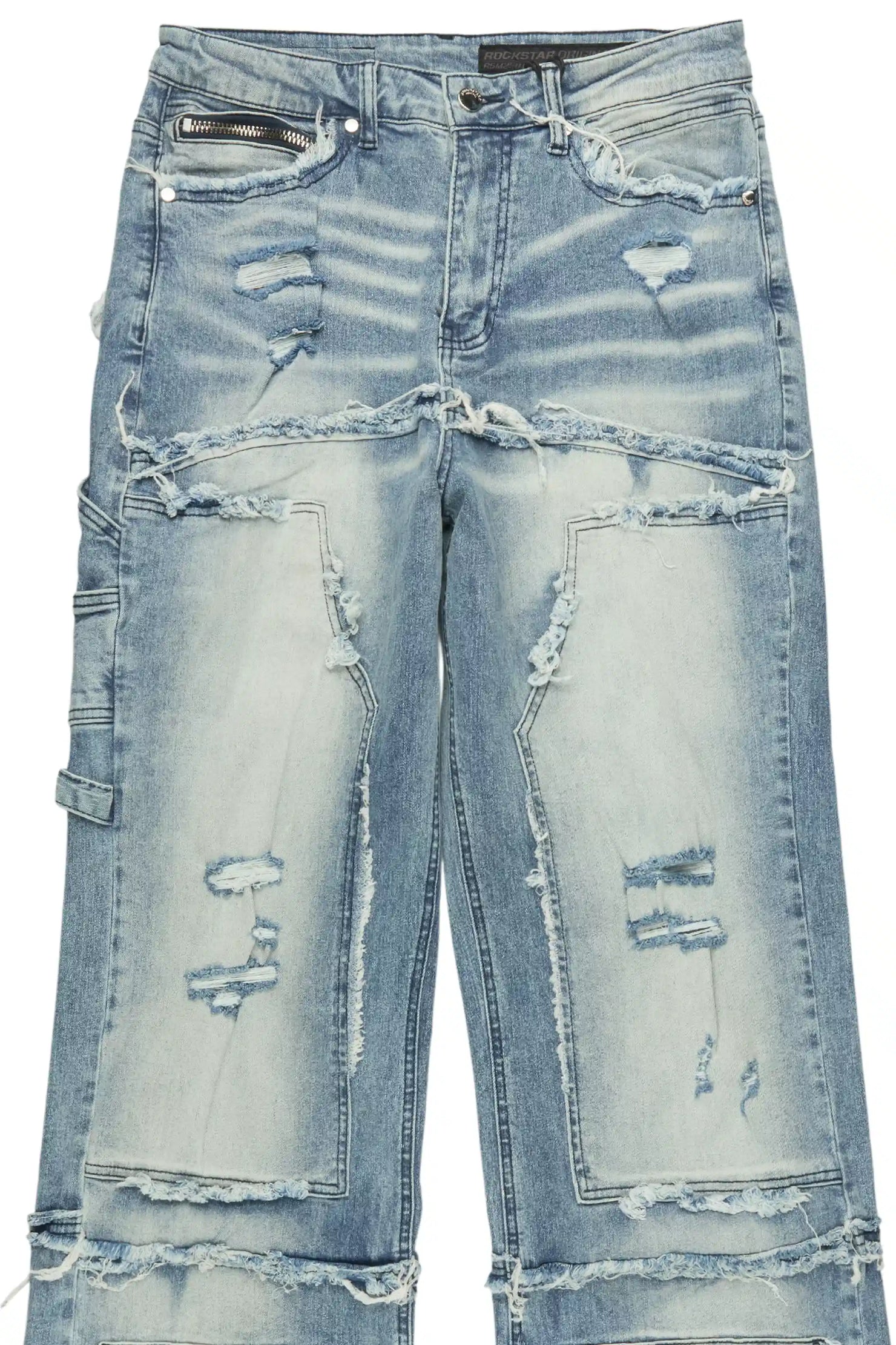 Gritty Blue Baggy Jeans