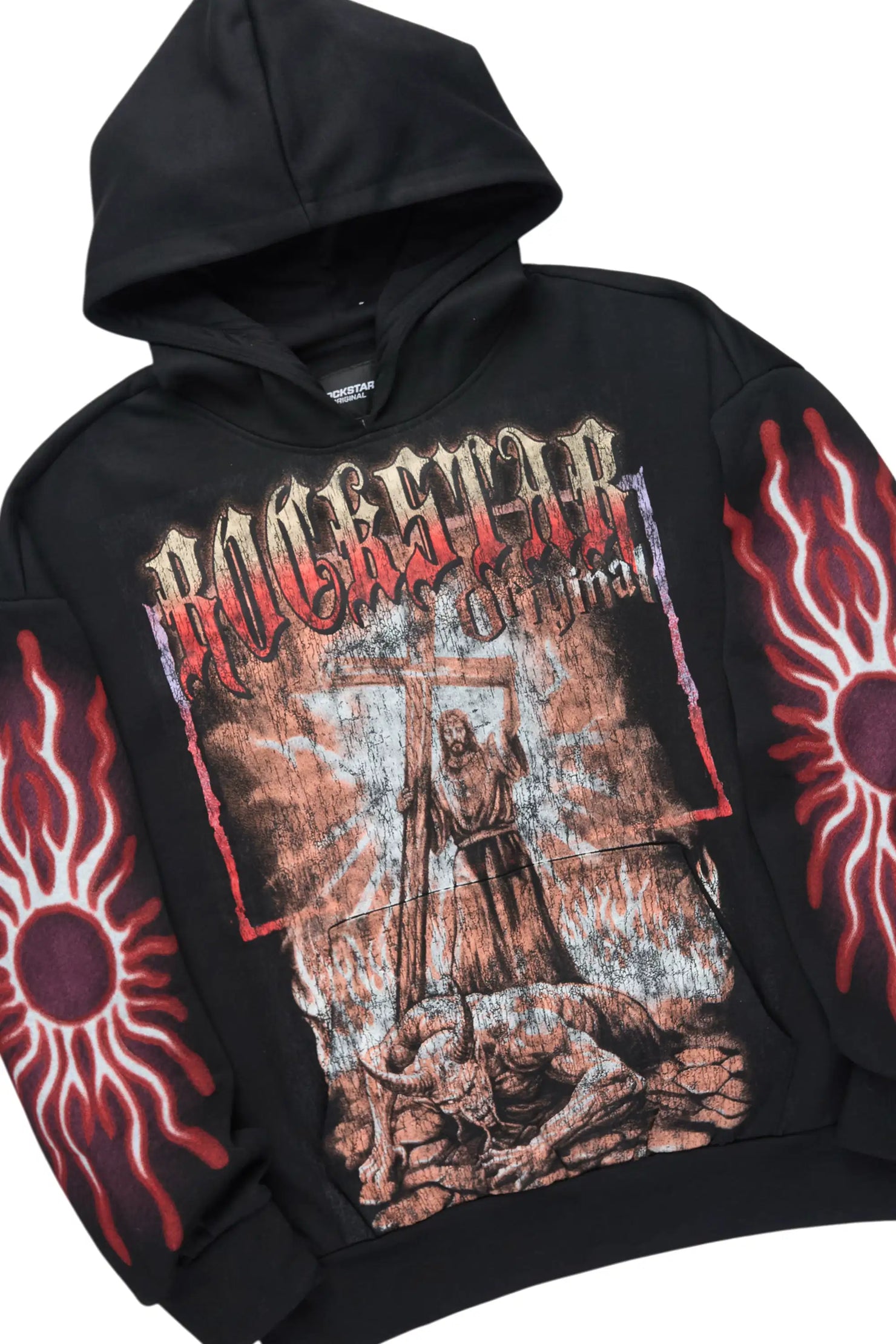 Blazer Black/Red Hoodie/Baggy Pant Track Set