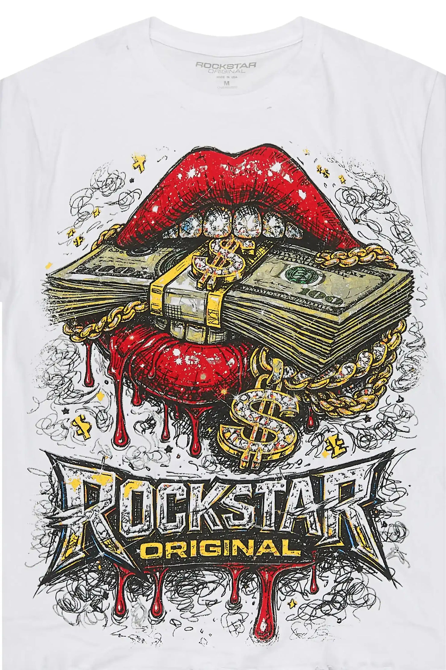 Tevyn White Oversized Graphic T-Shirt