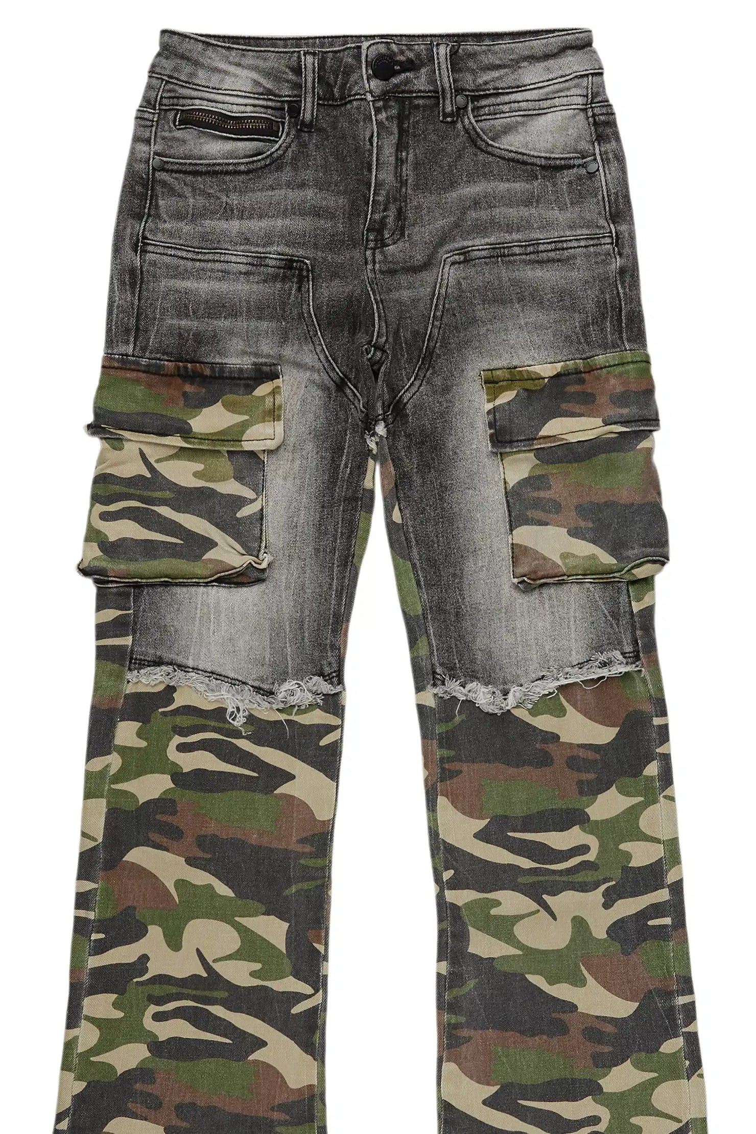 Boys Denka Grey Stacked Fit Jean