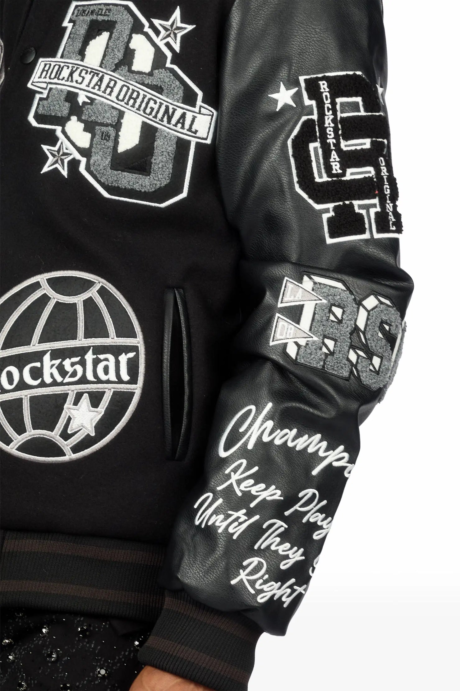 Gallant Black Varsity Jacket