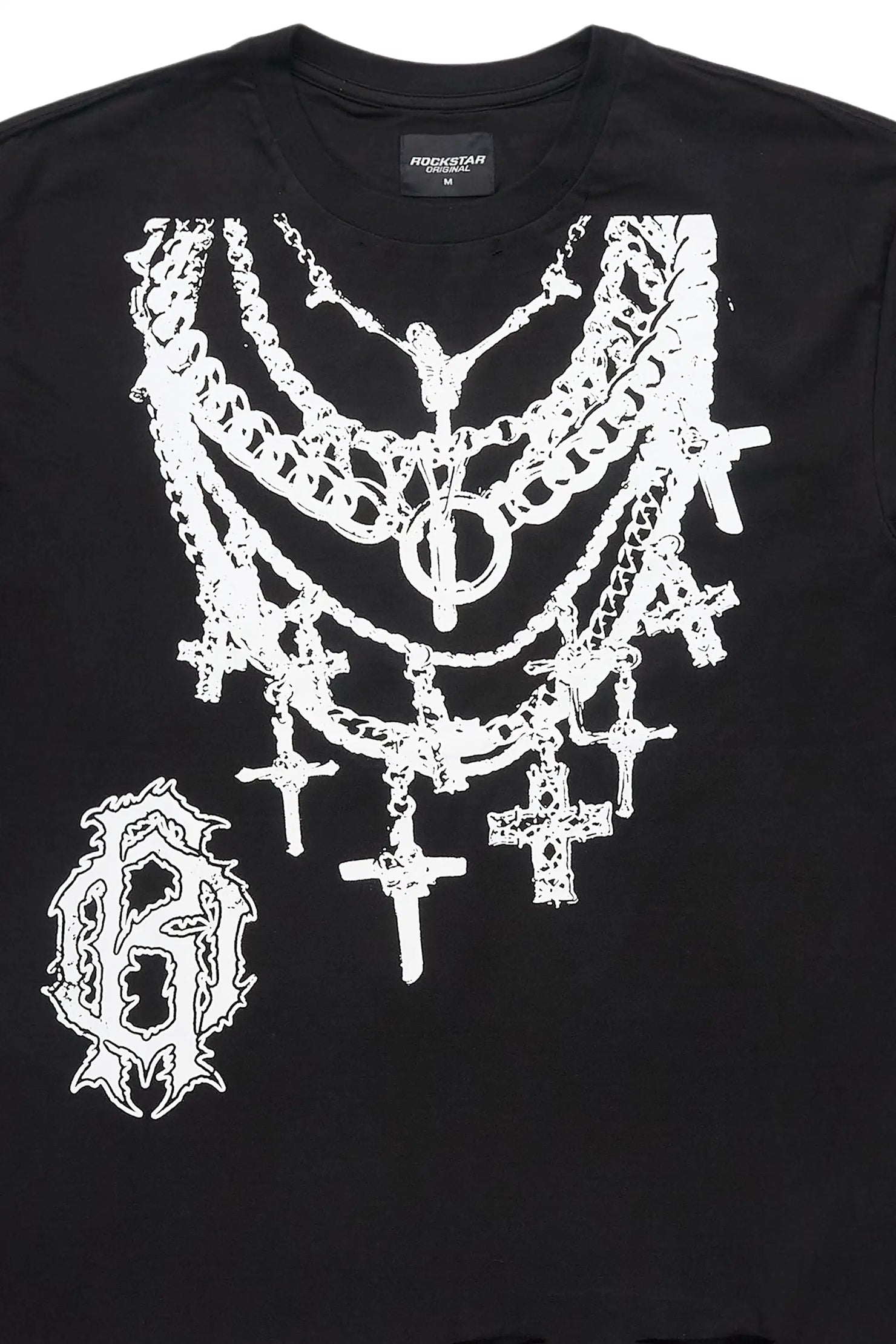 Nyro Black Oversized Graphic T-Shirt