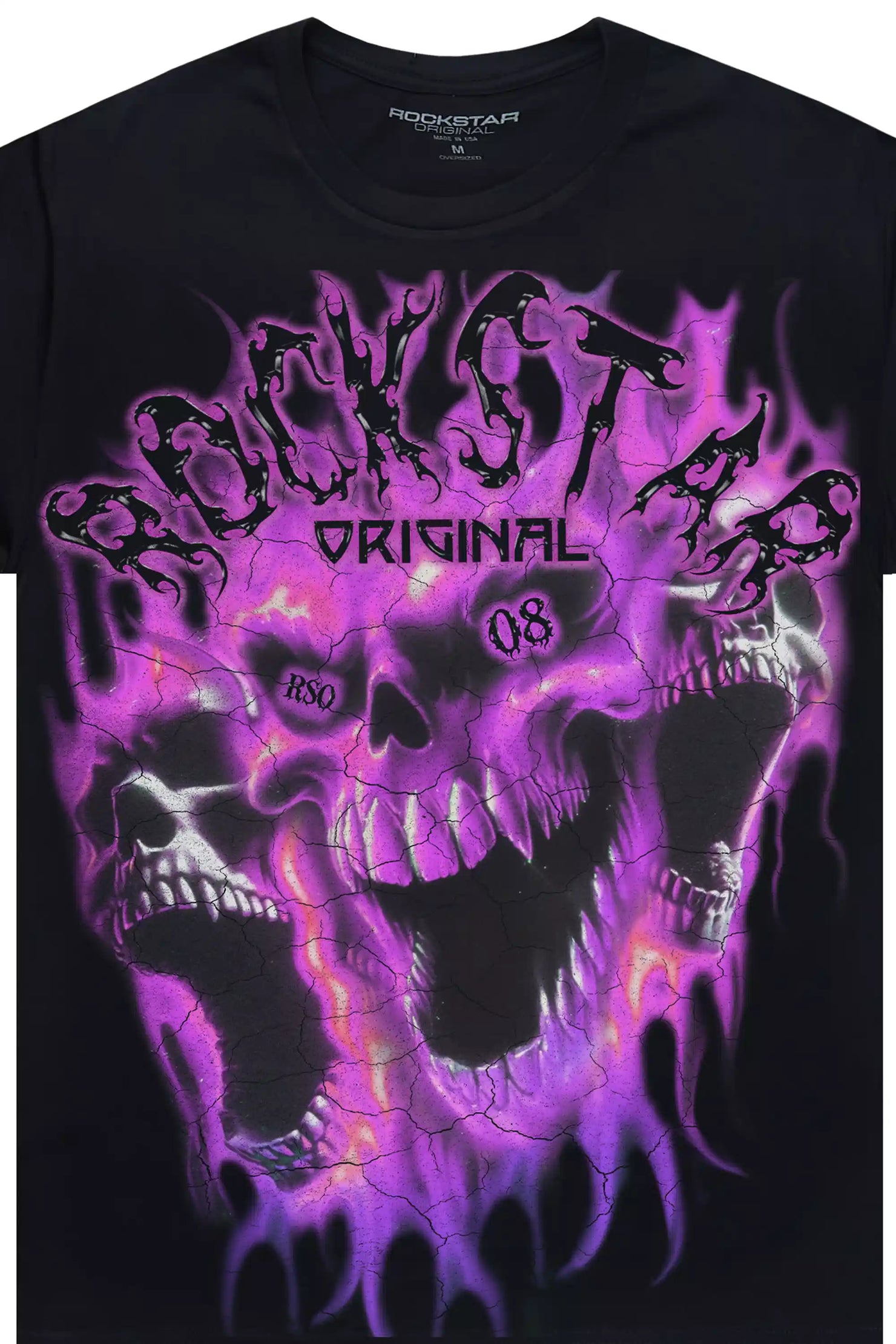 Darria Black/Purple Graphic Short Sleeve Tee