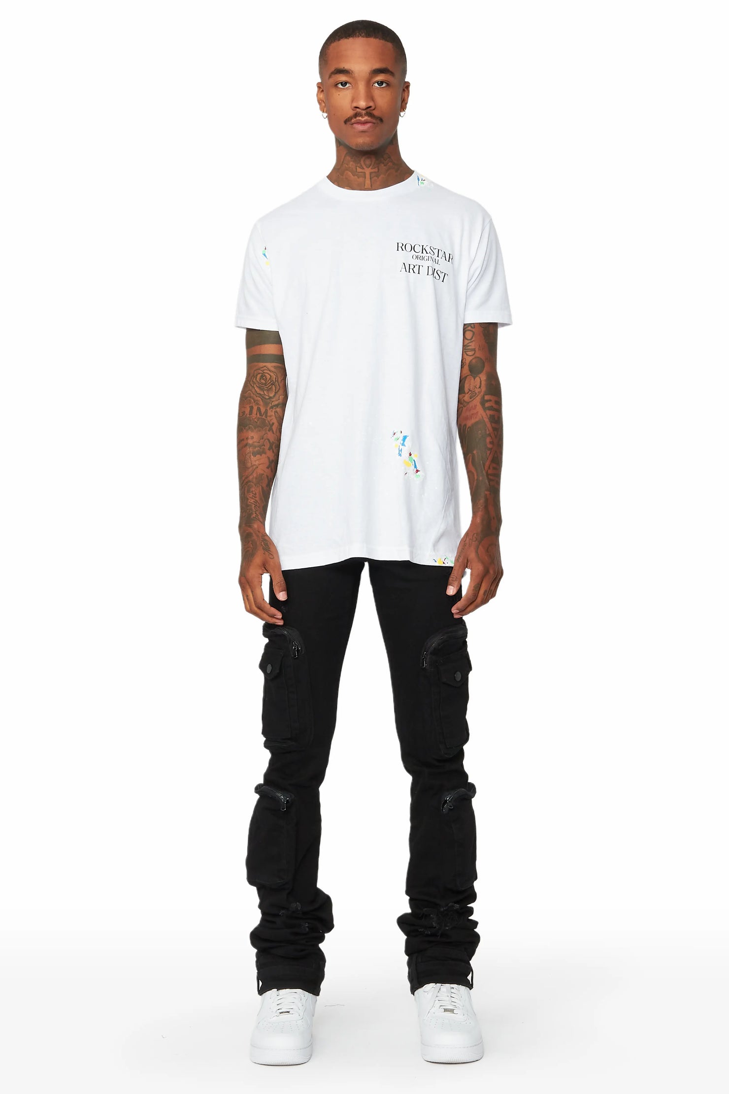 Sutton Black Super Stacked Flare Jean