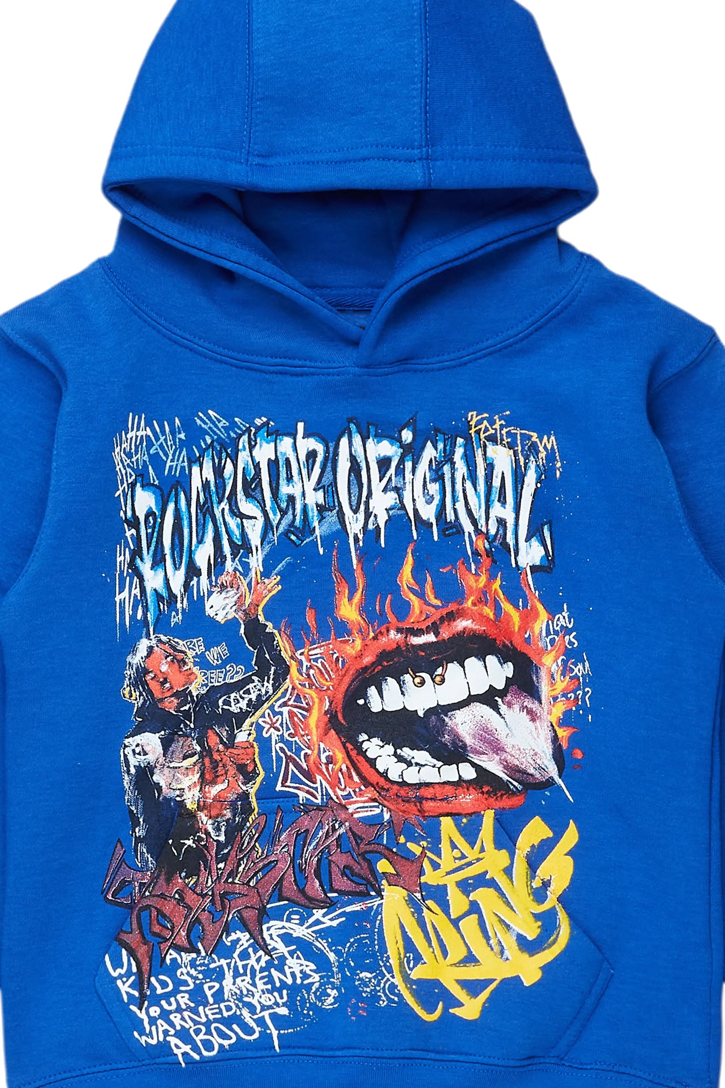 Boys Yooz Royal Graphic Hoodie
