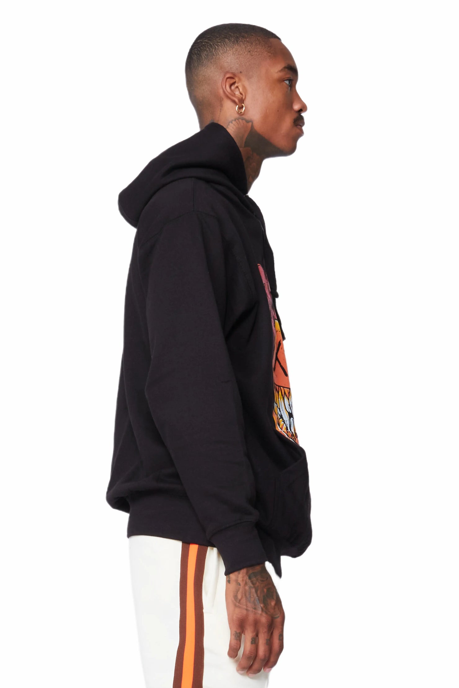 Fraust Black Graphic Hoodie