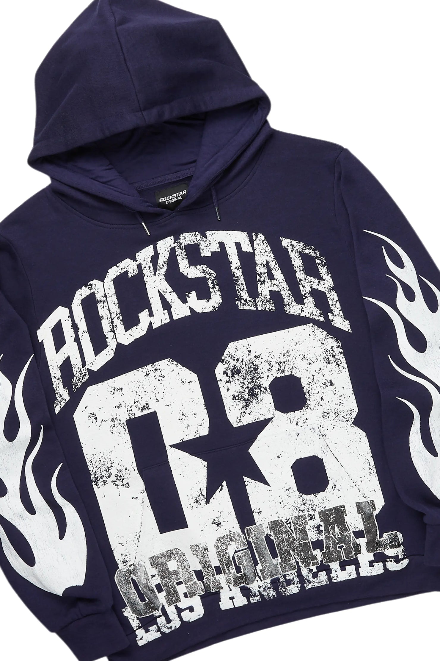 Damir Navy Hoodie/Stacked Flare Track Pant Set