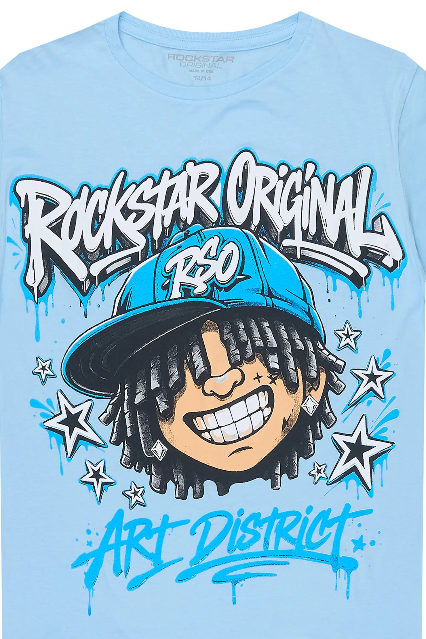 Boys Blade Light Blue Graphic T-Shirt