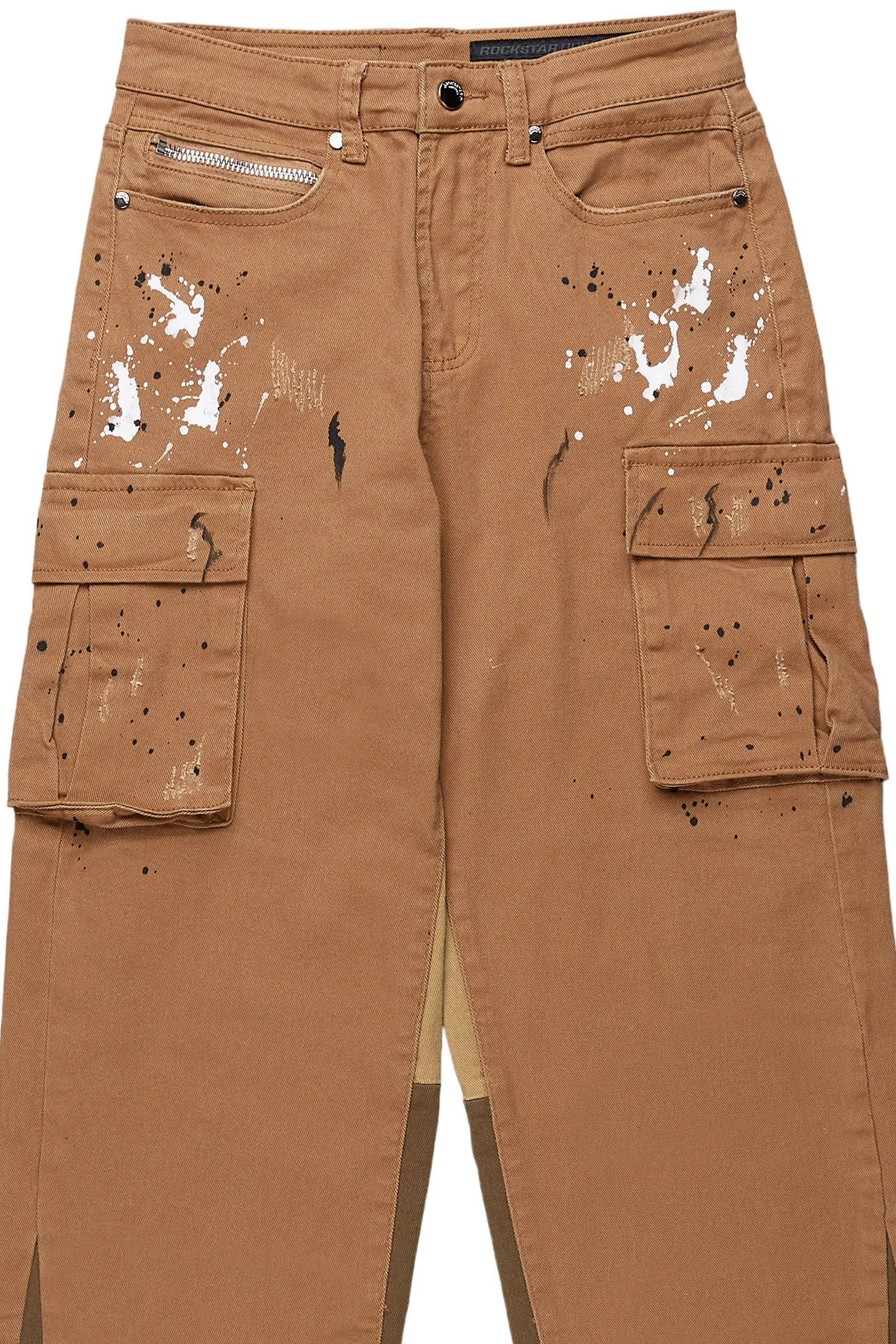 Dubaku Beige Baggy Fit Jean