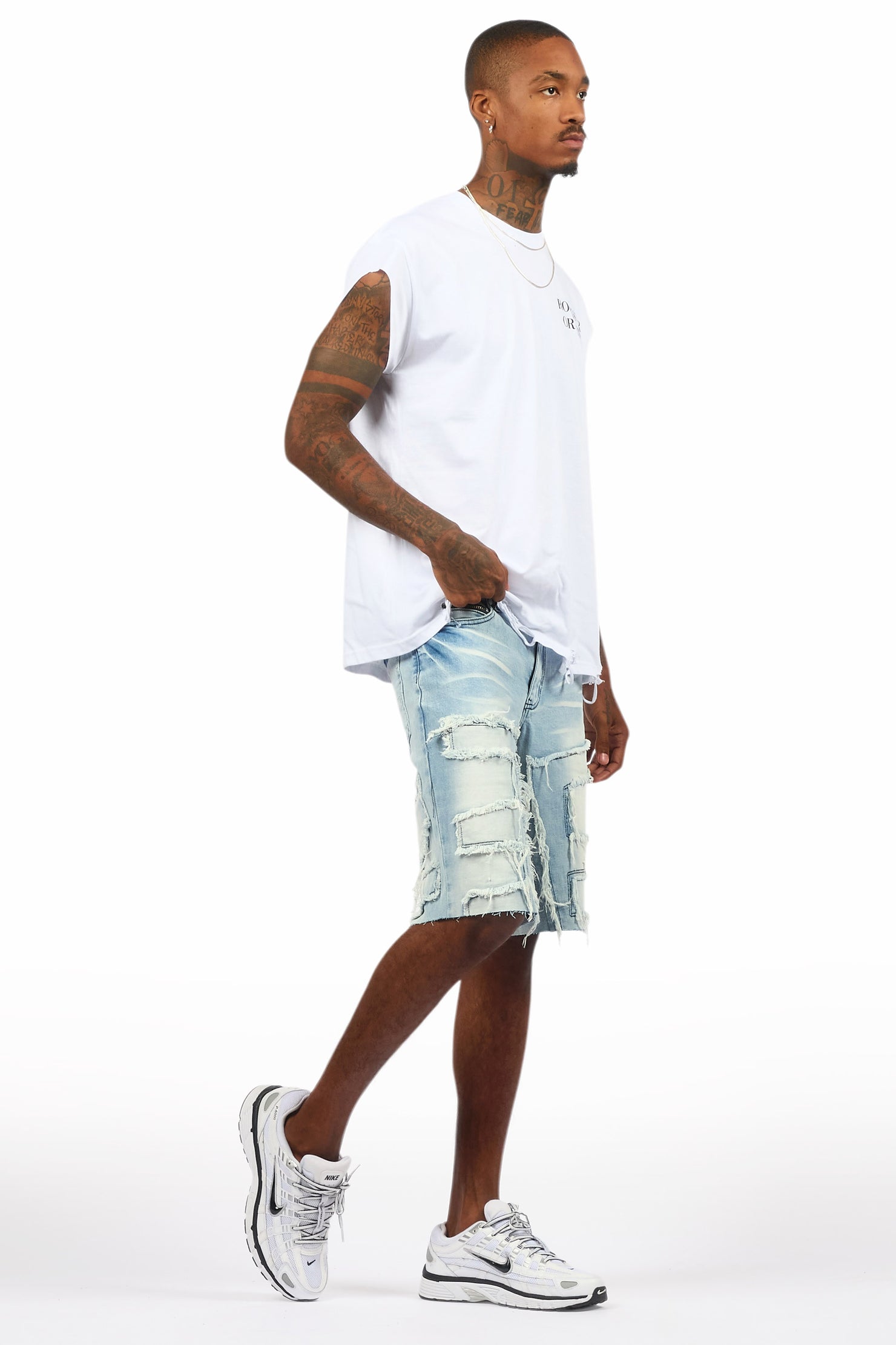 Shake Blue Denim Short