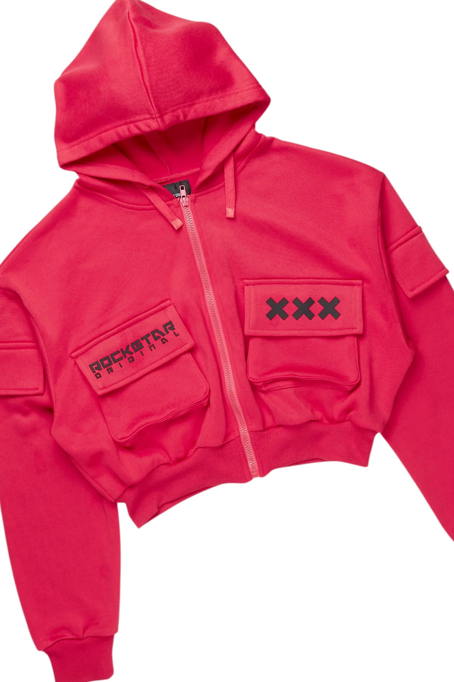 Natanya Hot Pink Cargo Short Set