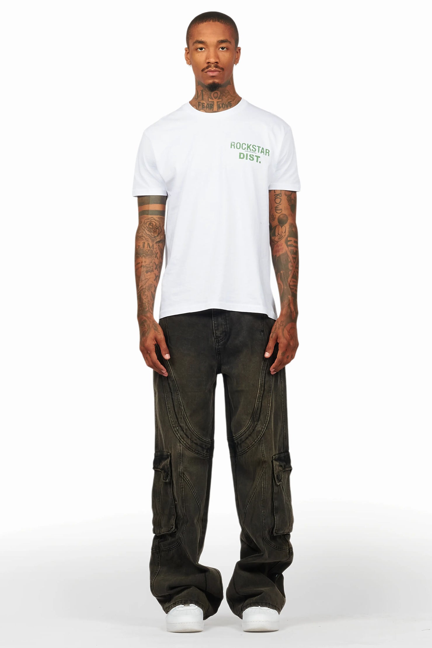 Denmot Dark Grey Baggy Fit Jean