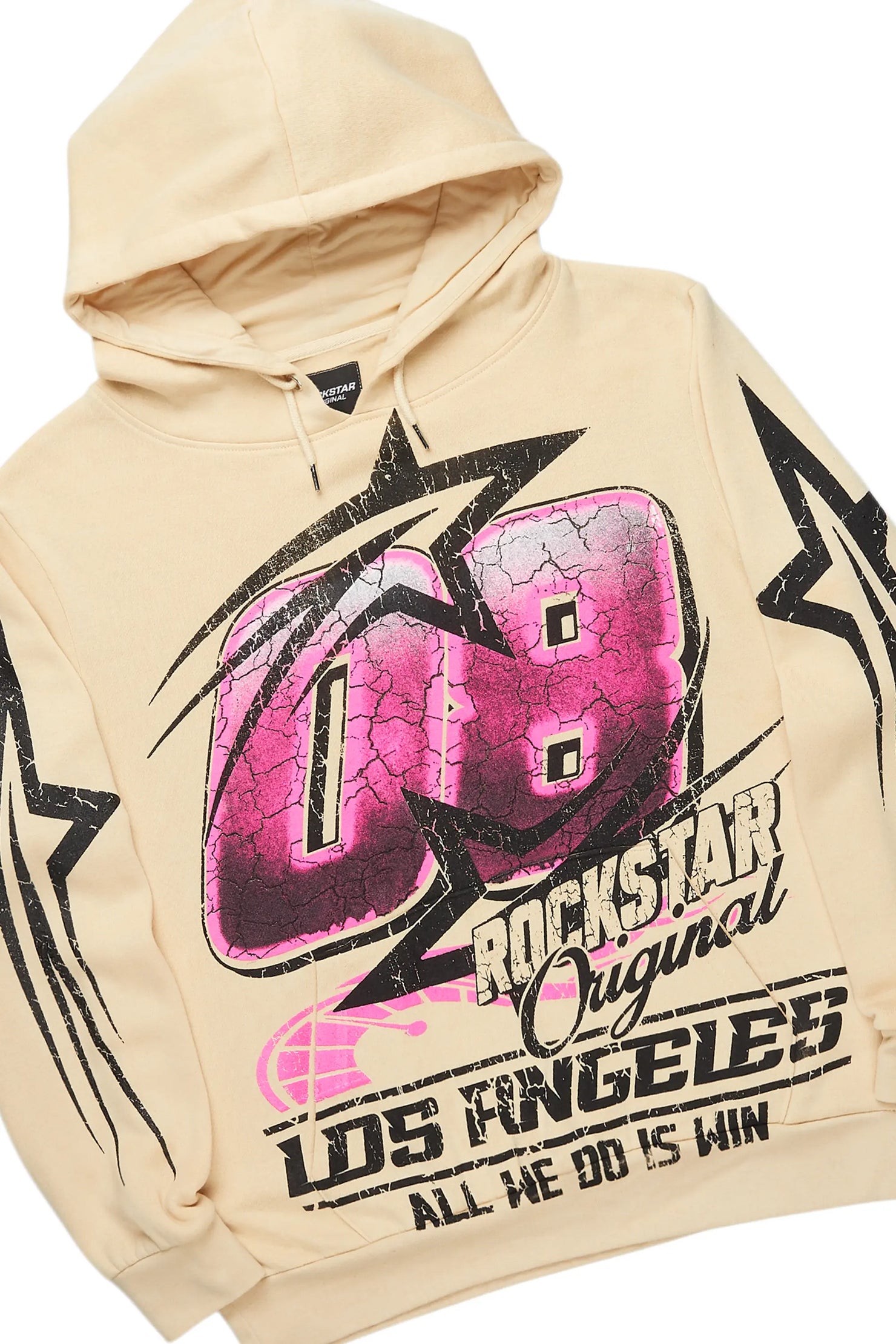 Kastell Beige Hoodie/Stack Flare Track Pant Set