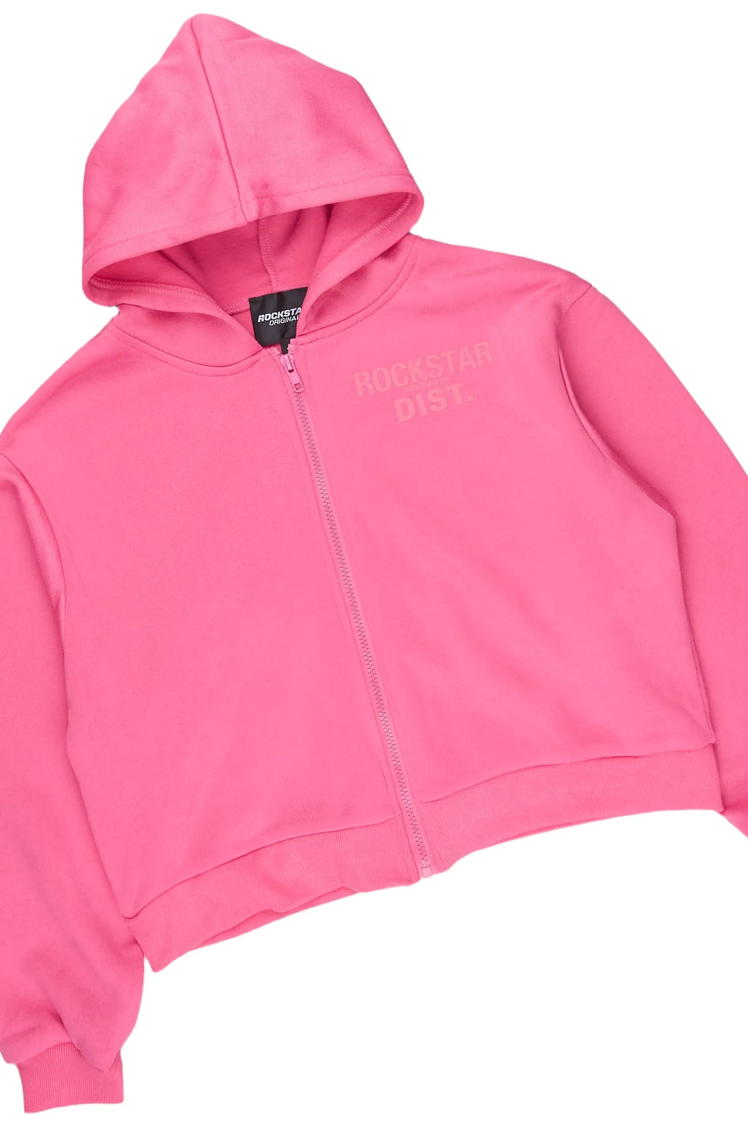 Girls Mauricia Pink Crop Baggy Track Set