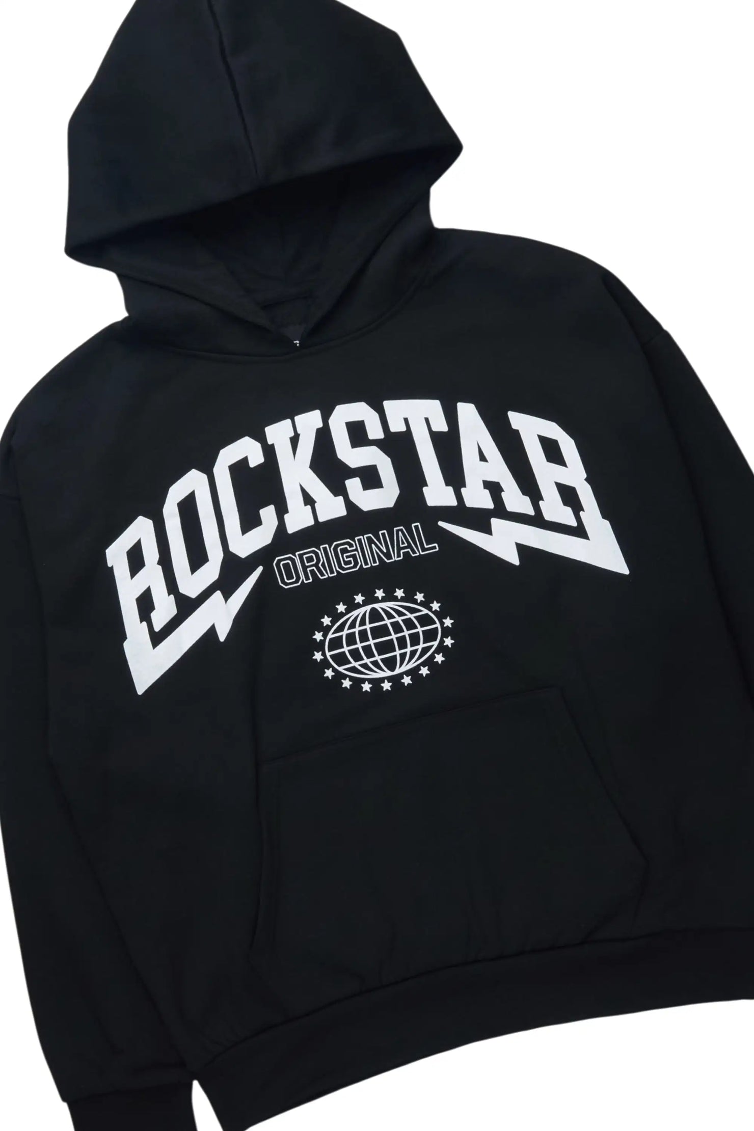 Stori Black/White Hoodie Relaxed Track Set