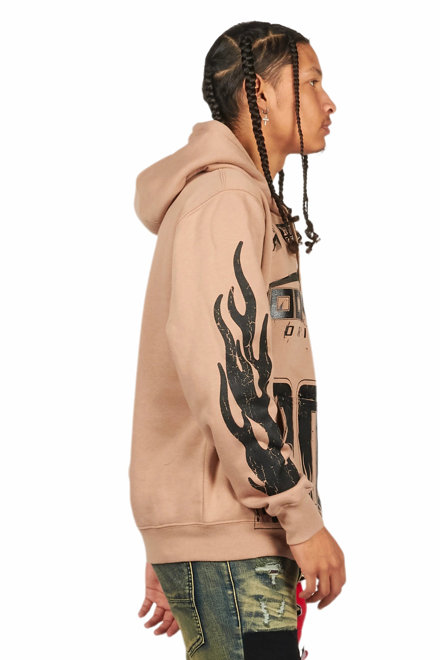 Amos Khaki Graphic Hoodie