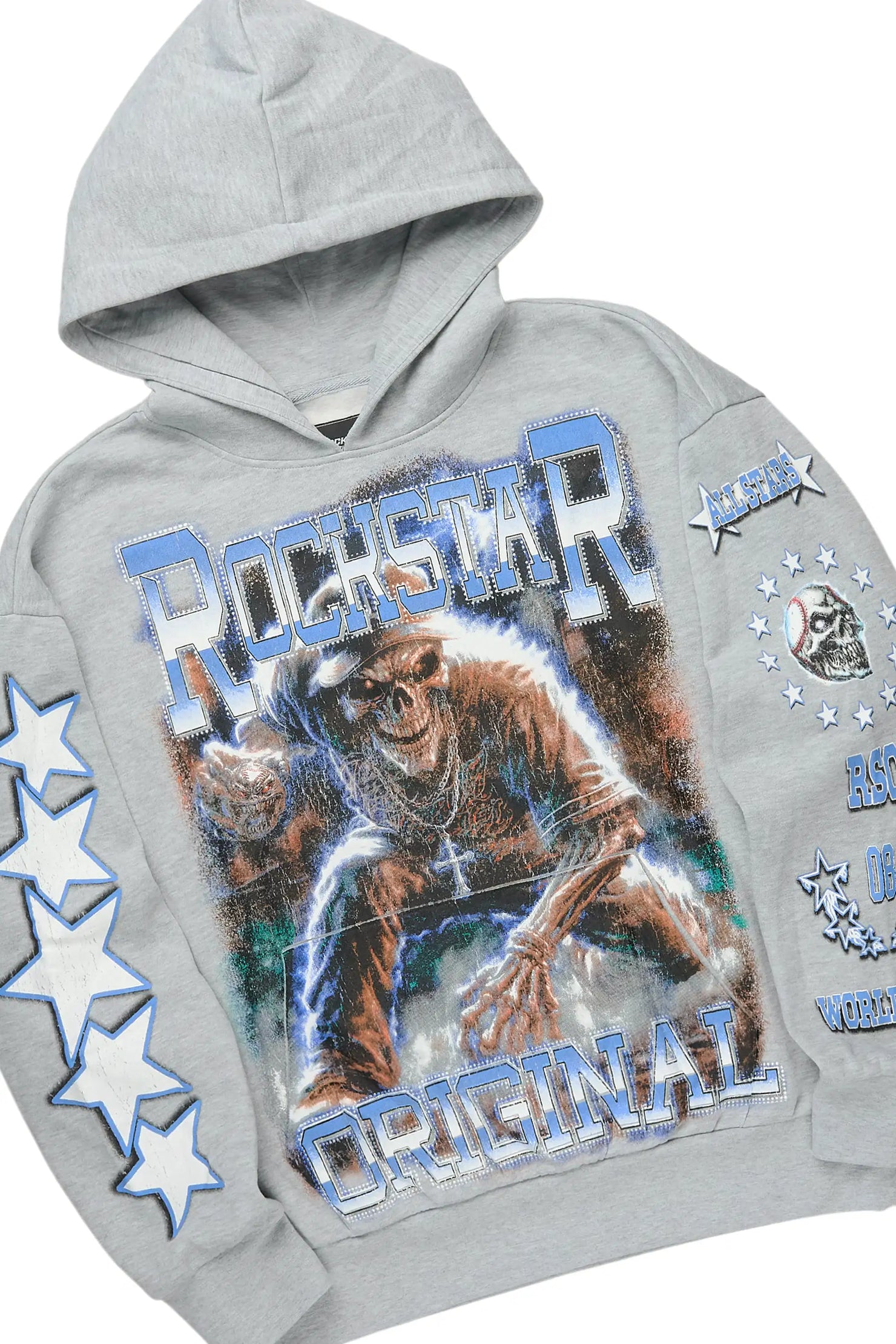 Marxe Heather Grey Hoodie/Baggy Pant Track Set